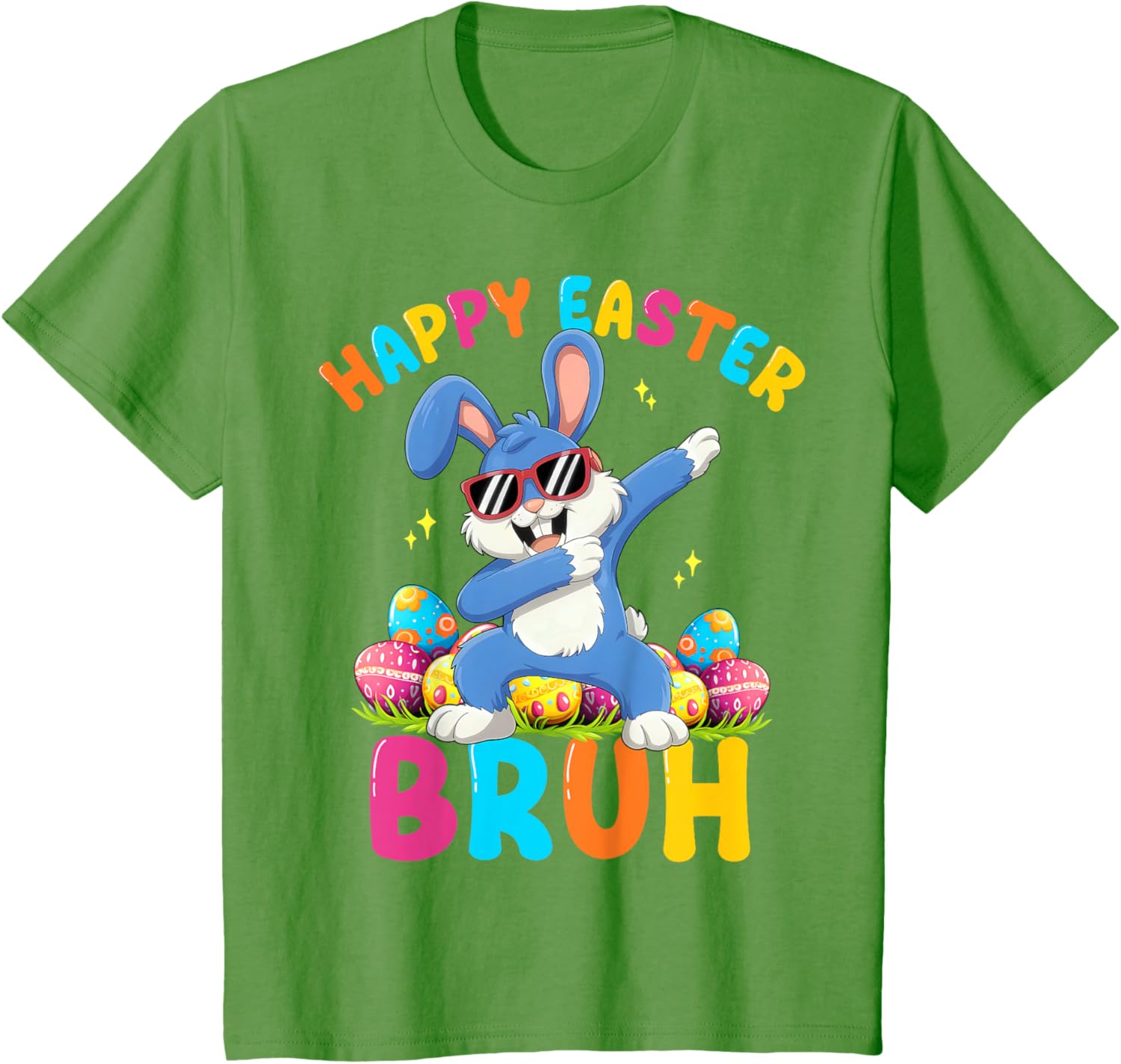 Happy Easter Bruh Funny Dabbing Bunny Rabbit Easter T-Shirt