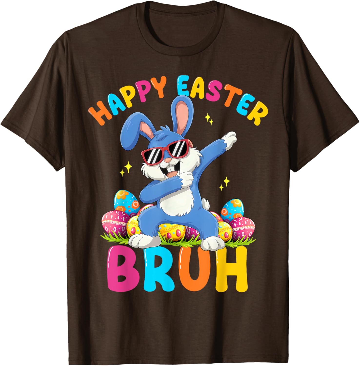 Happy Easter Bruh Funny Dabbing Bunny Rabbit Easter T-Shirt