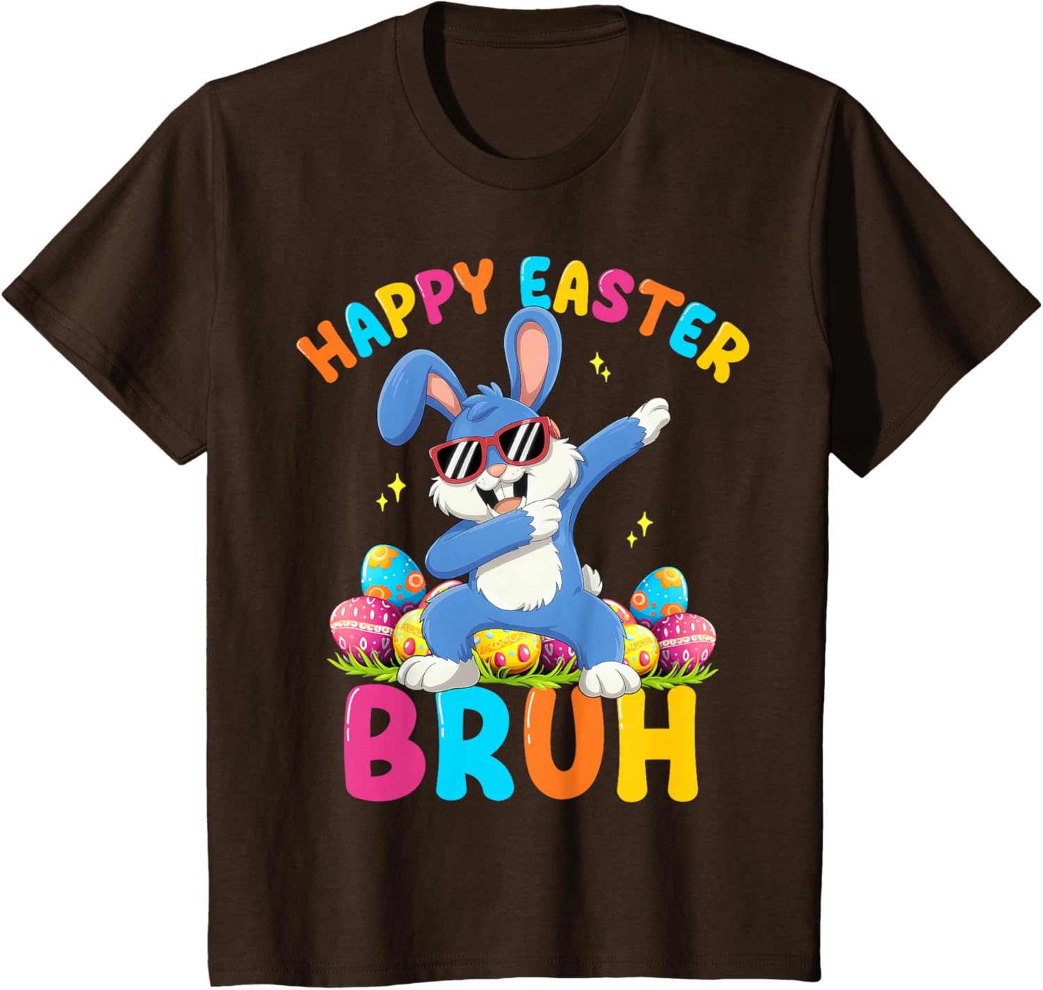 Happy Easter Bruh Funny Dabbing Bunny Rabbit Easter T-Shirt