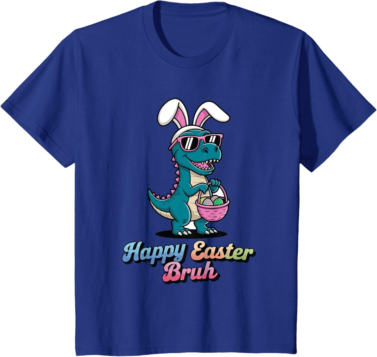 Happy Easter Bruh Funny Dinosaur meme easter T-Shirt