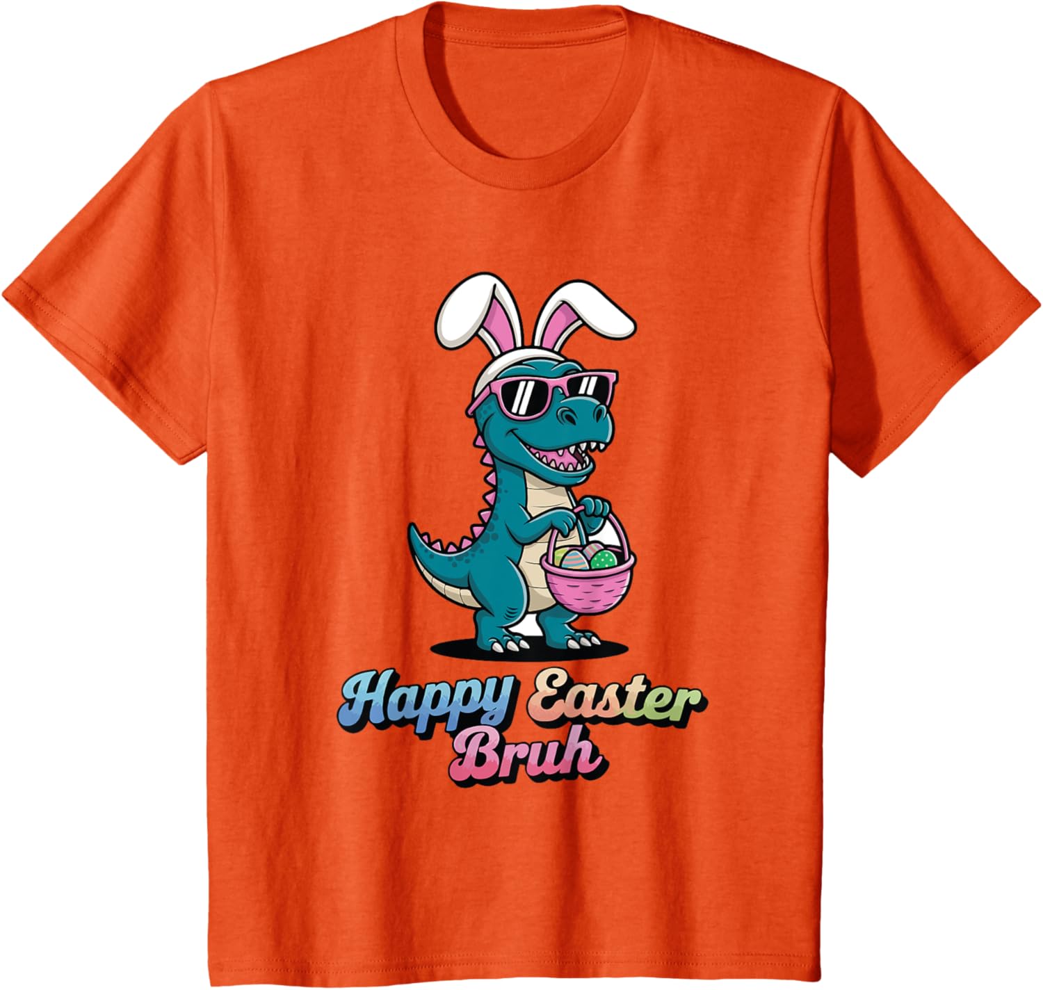 Happy Easter Bruh Funny Dinosaur meme easter T-Shirt