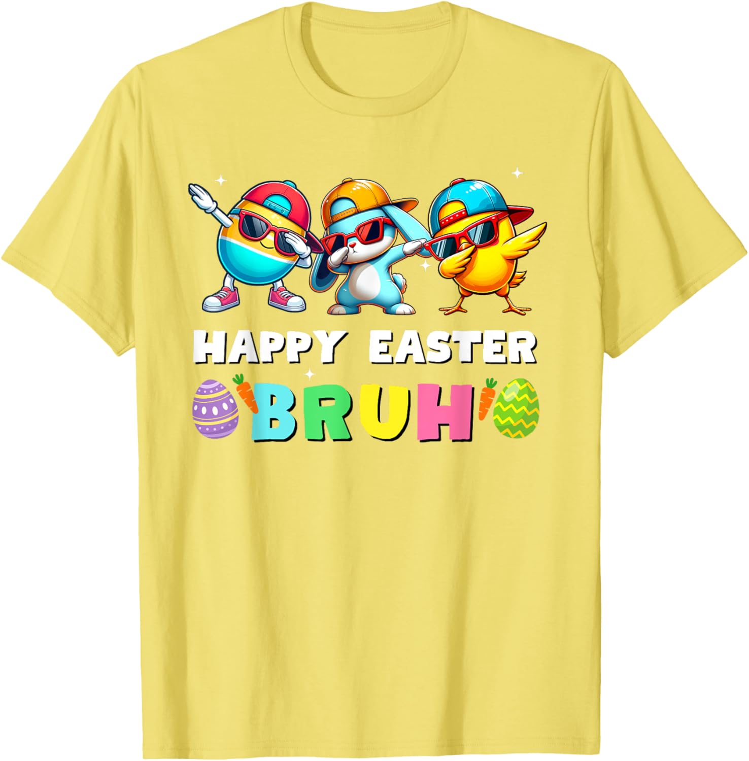 Happy easter bruh kids boys girls funny bruh meme easter day T-Shirt