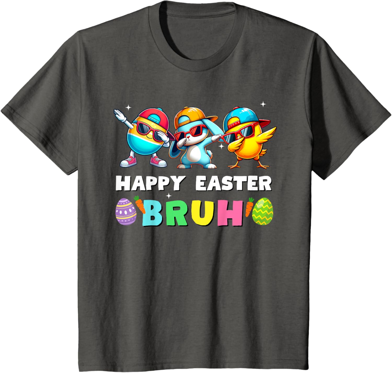 Happy easter bruh kids boys girls funny bruh meme easter day T-Shirt