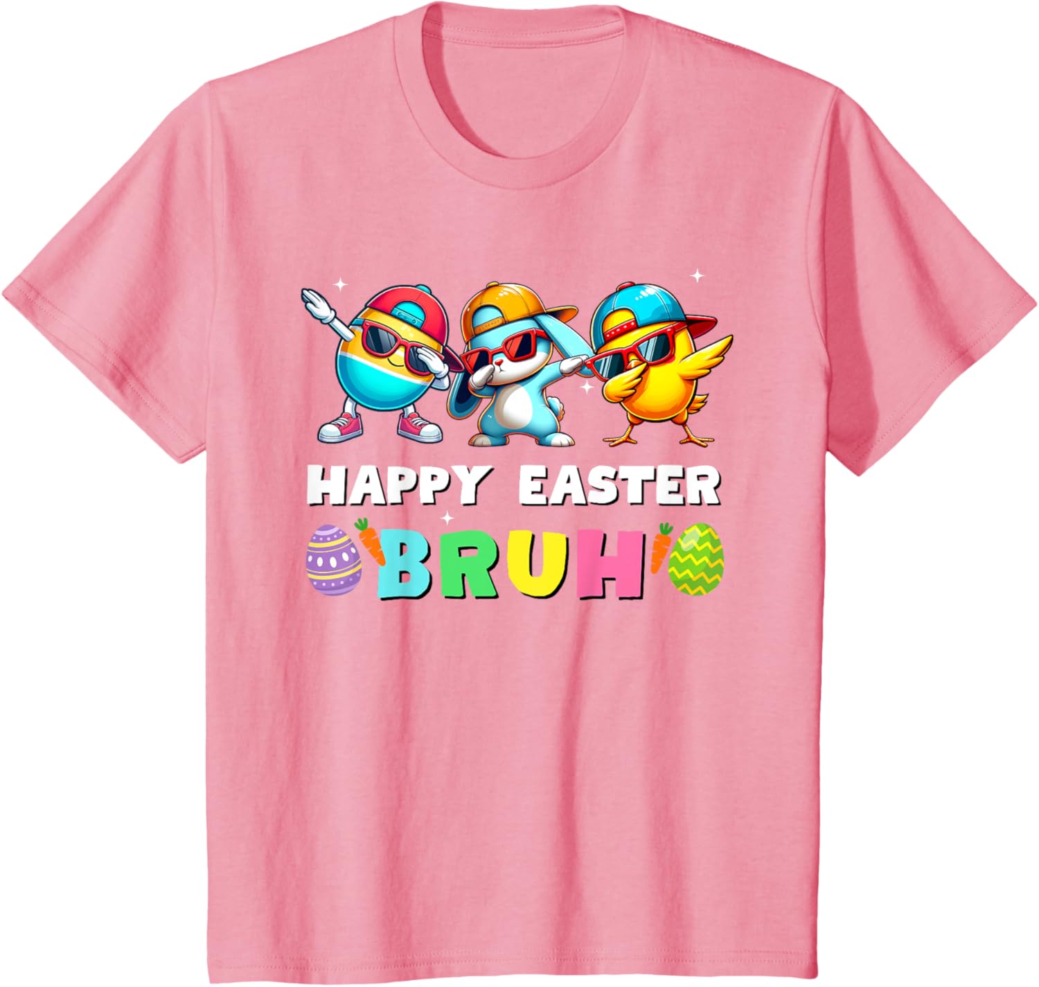 Happy easter bruh kids boys girls funny bruh meme easter day T-Shirt