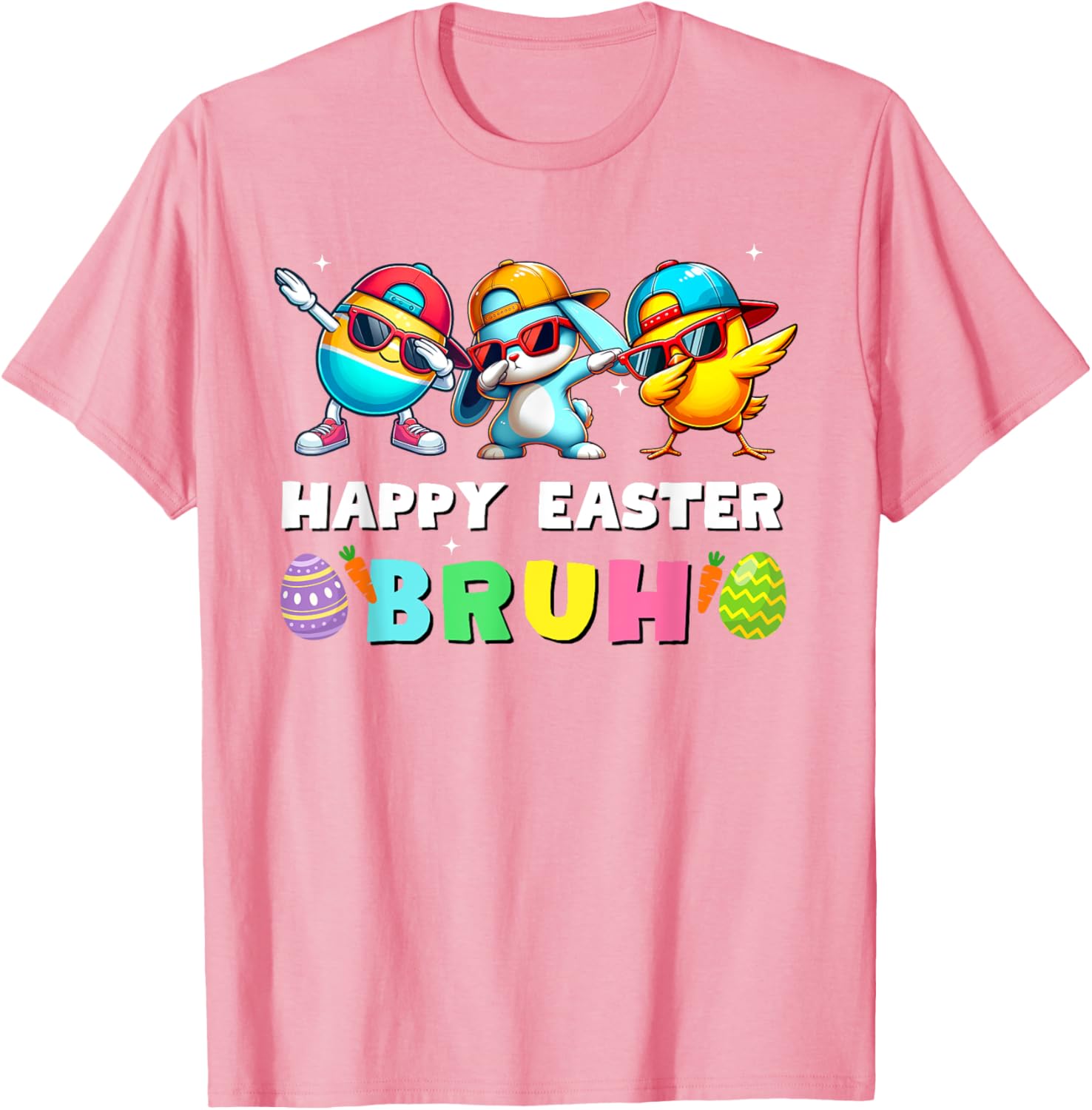 Happy easter bruh kids boys girls funny bruh meme easter day T-Shirt