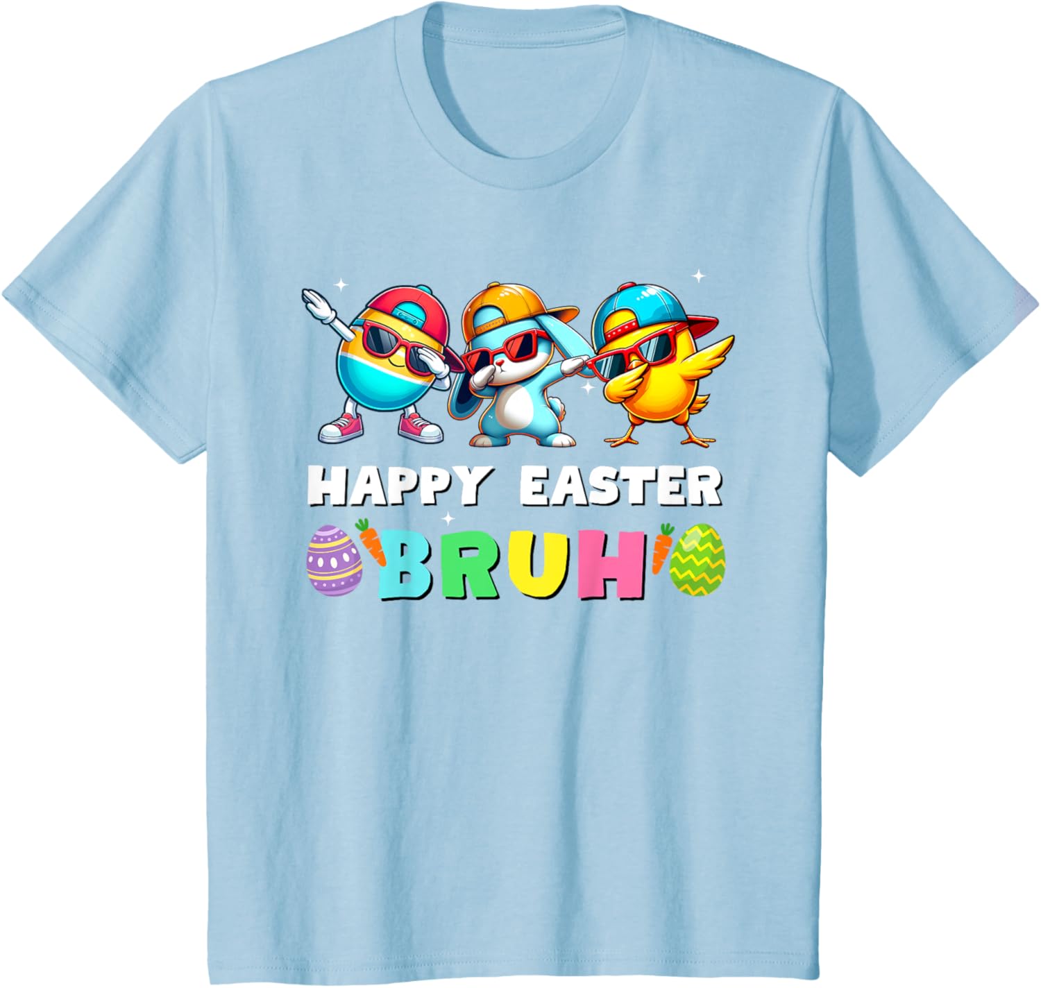 Happy easter bruh kids boys girls funny bruh meme easter day T-Shirt