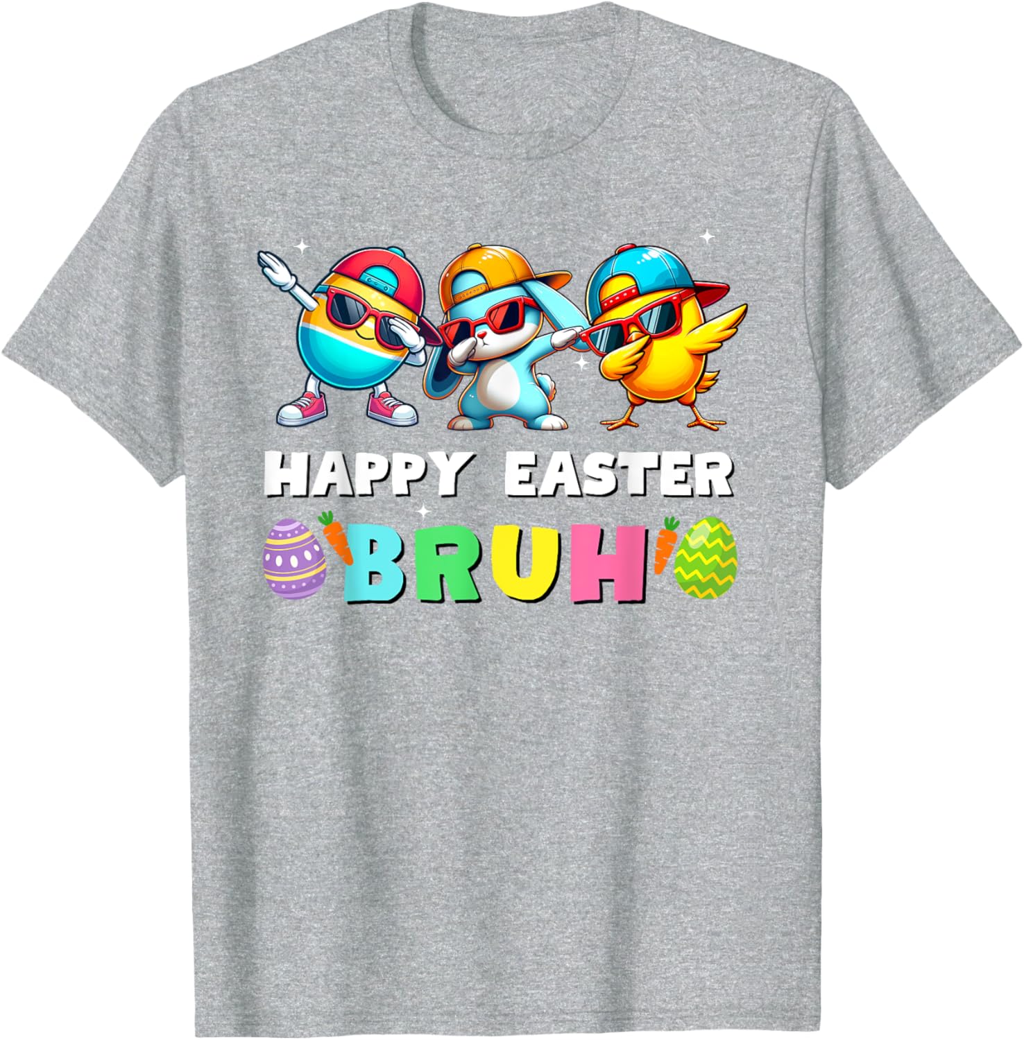 Happy easter bruh kids boys girls funny bruh meme easter day T-Shirt