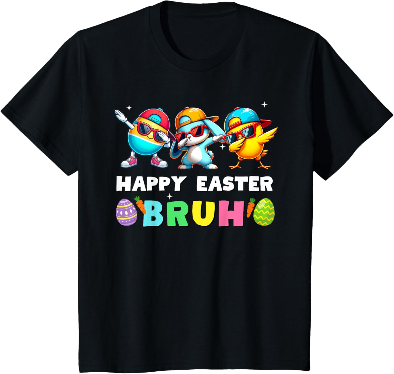 Happy easter bruh kids boys girls funny bruh meme easter day T-Shirt