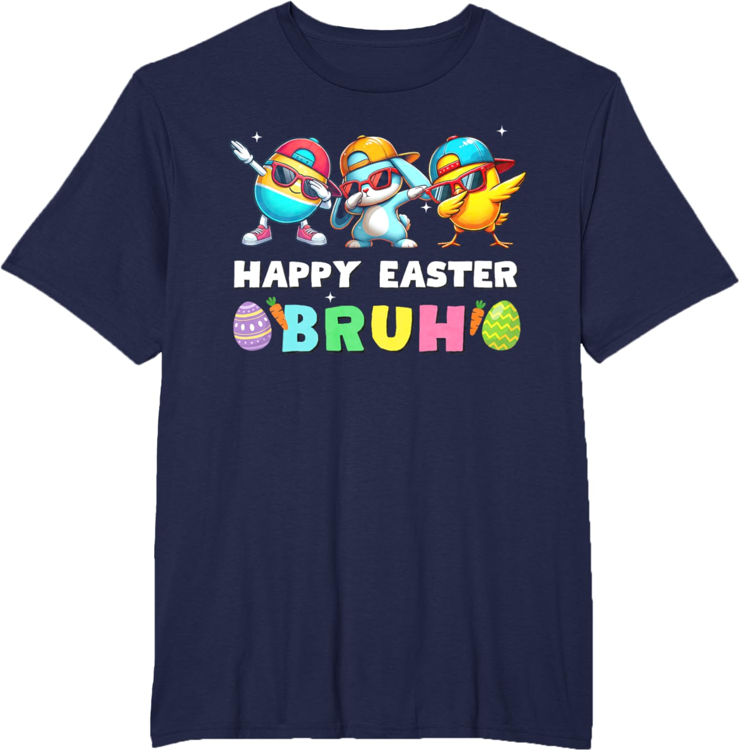 Happy easter bruh kids boys girls funny bruh meme easter day T-Shirt