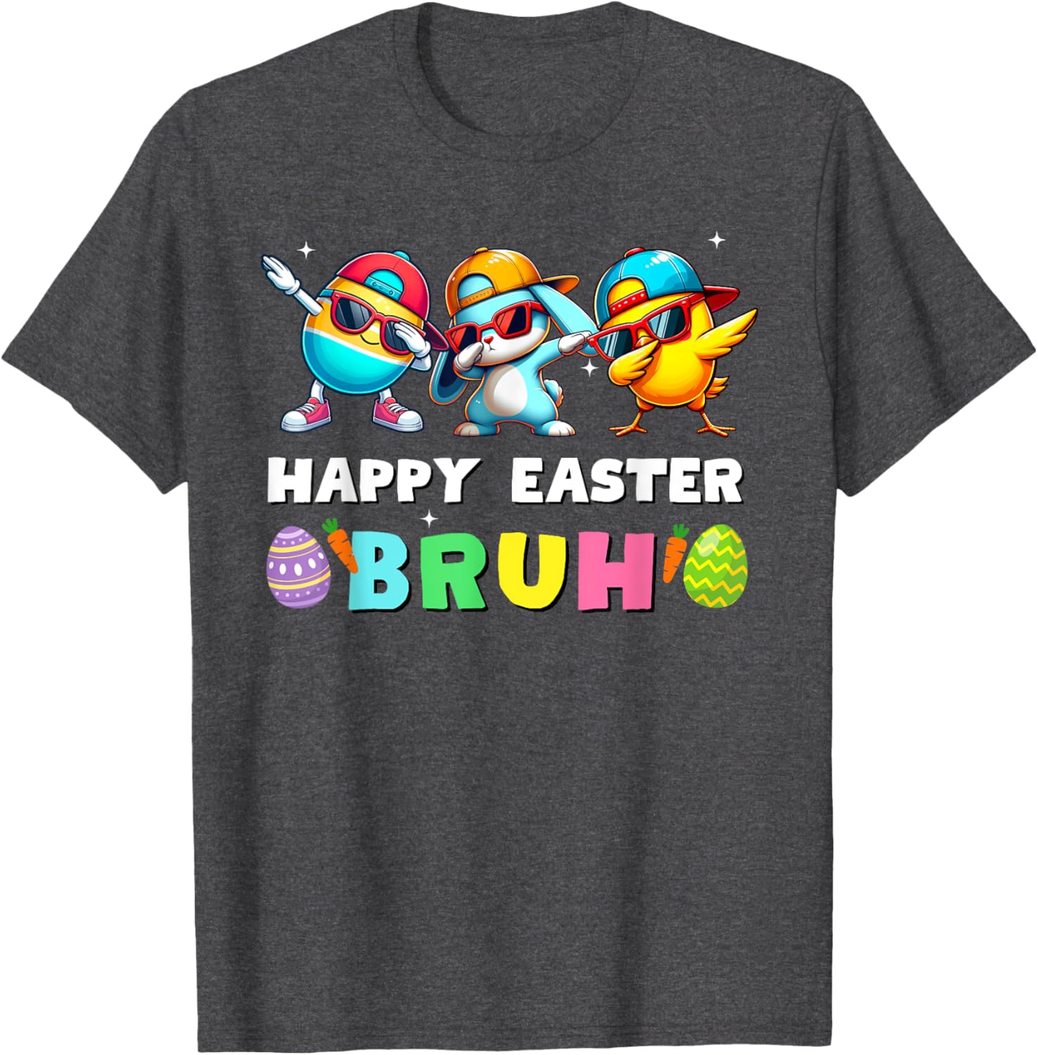 Happy easter bruh kids boys girls funny bruh meme easter day T-Shirt