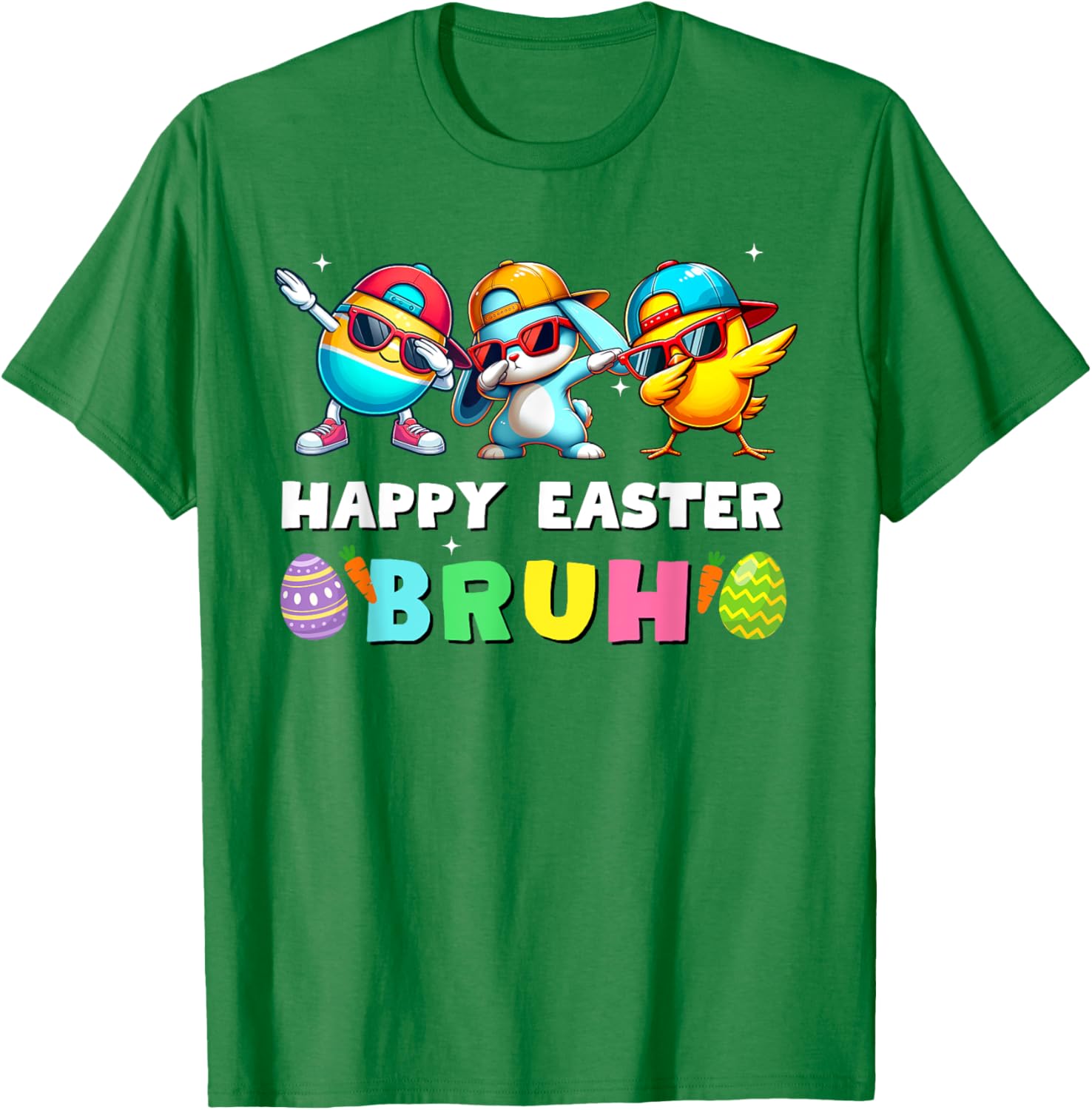 Happy easter bruh kids boys girls funny bruh meme easter day T-Shirt