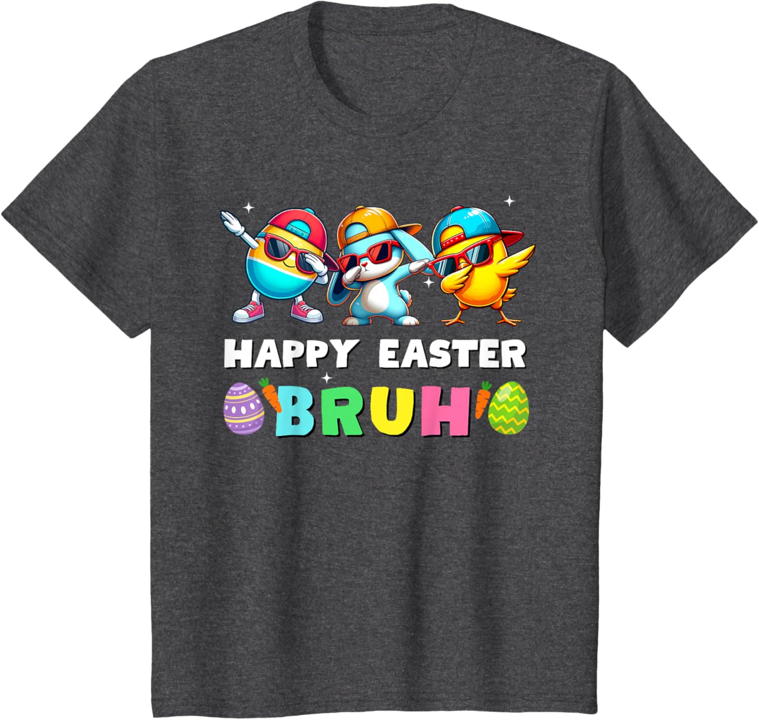 Happy easter bruh kids boys girls funny bruh meme easter day T-Shirt