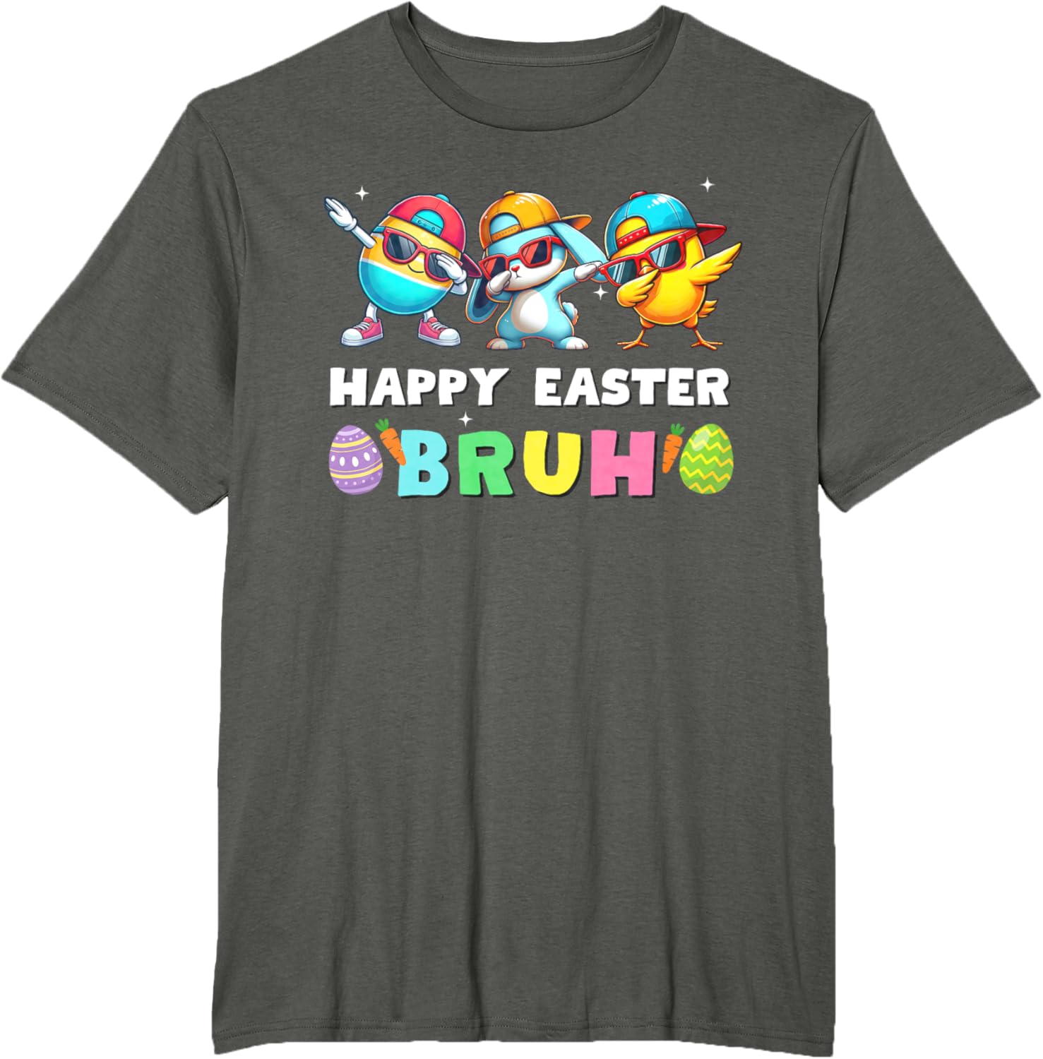 Happy easter bruh kids boys girls funny bruh meme easter day T-Shirt