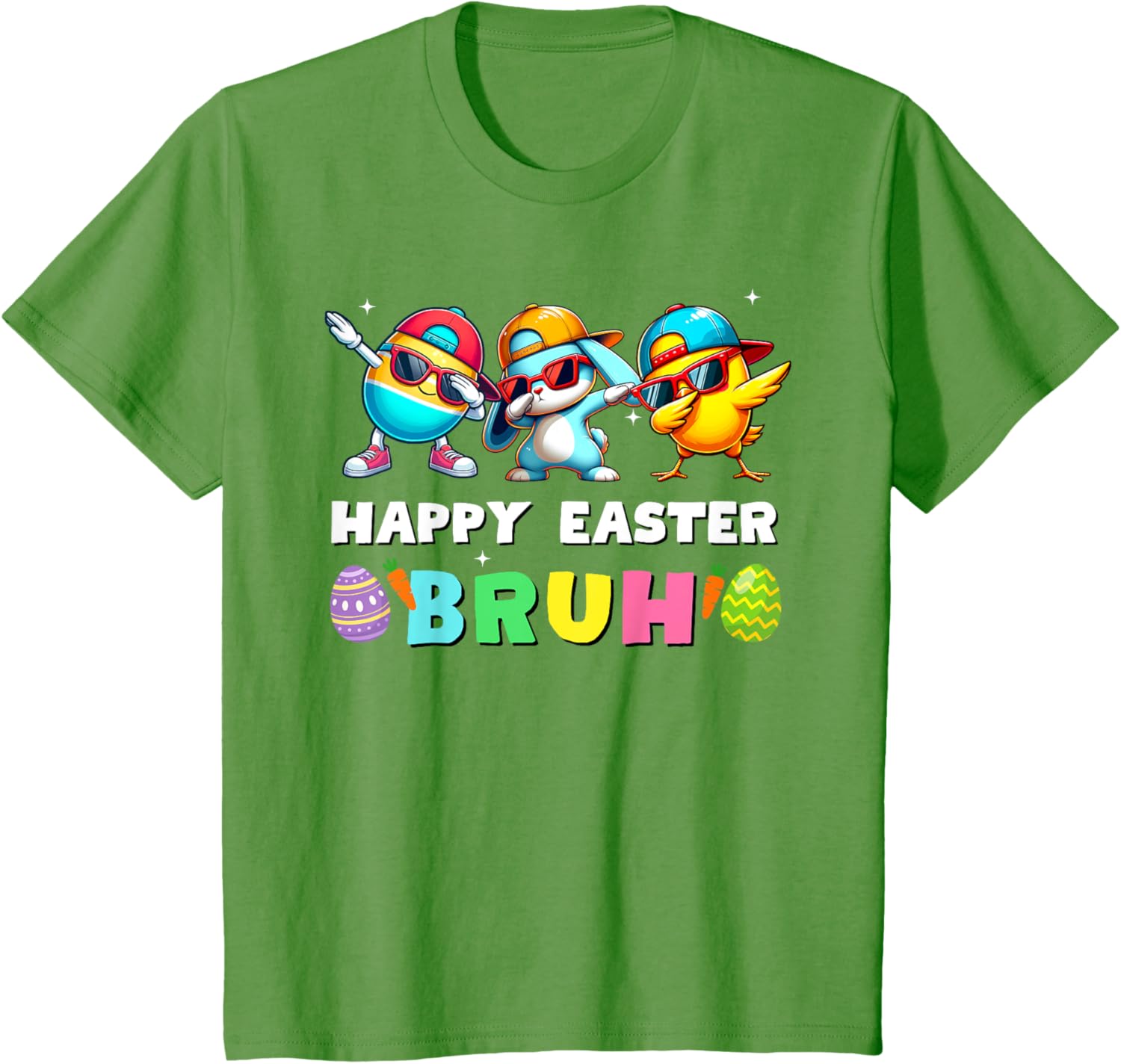 Happy easter bruh kids boys girls funny bruh meme easter day T-Shirt