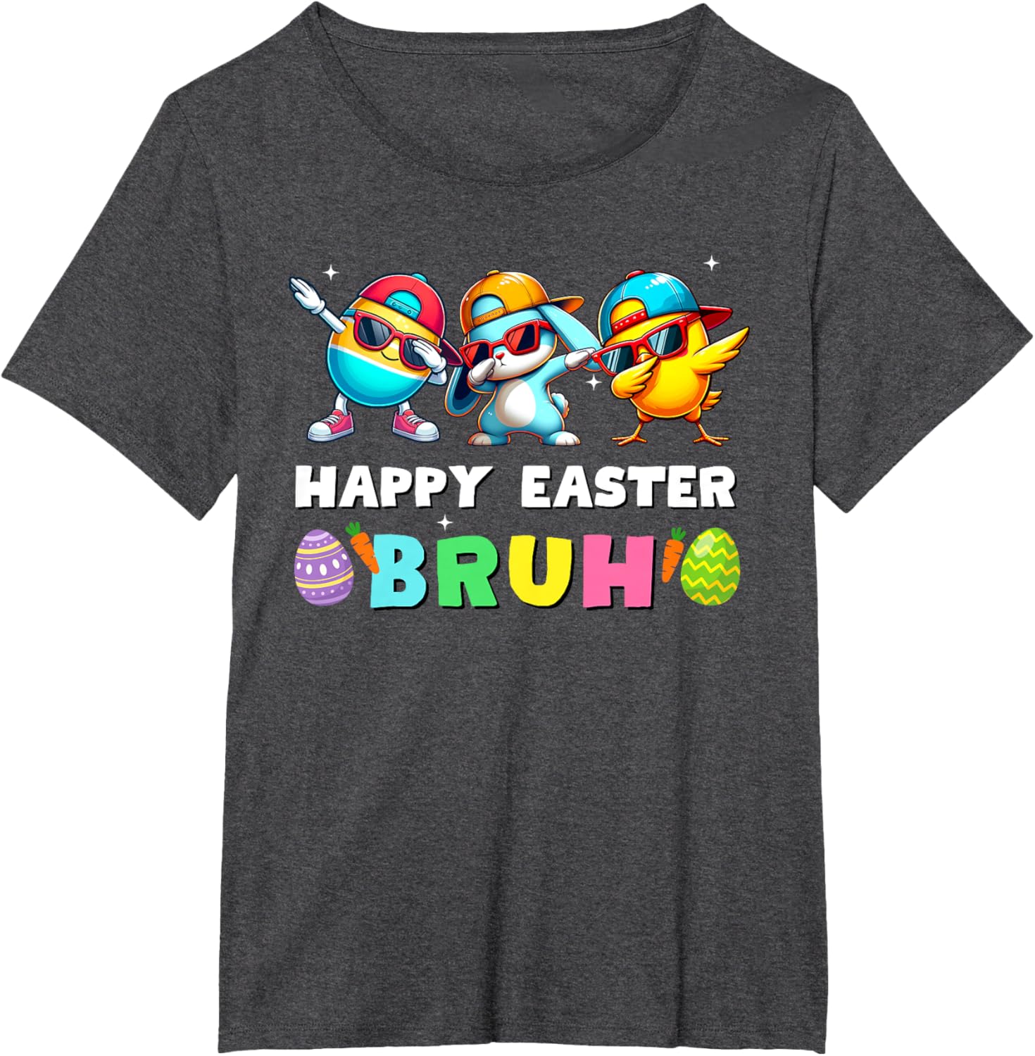 Happy easter bruh kids boys girls funny bruh meme easter day T-Shirt