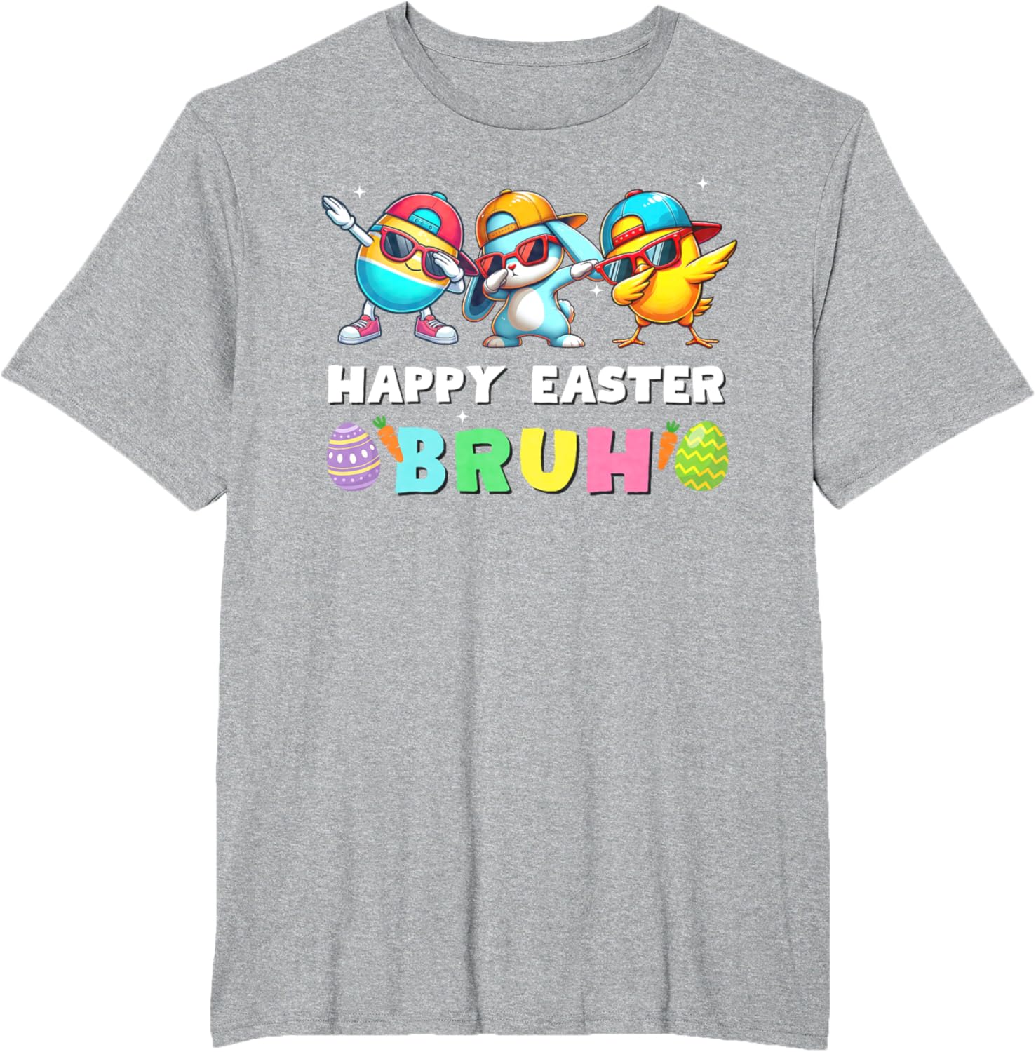 Happy easter bruh kids boys girls funny bruh meme easter day T-Shirt