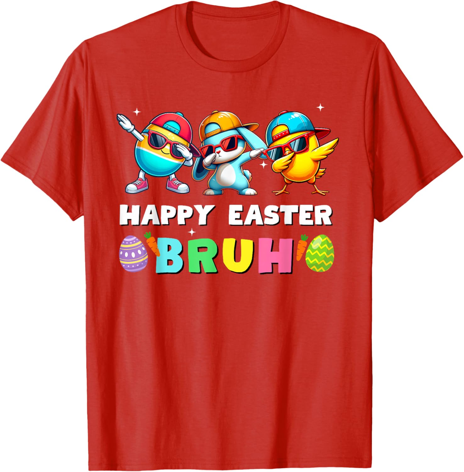 Happy easter bruh kids boys girls funny bruh meme easter day T-Shirt