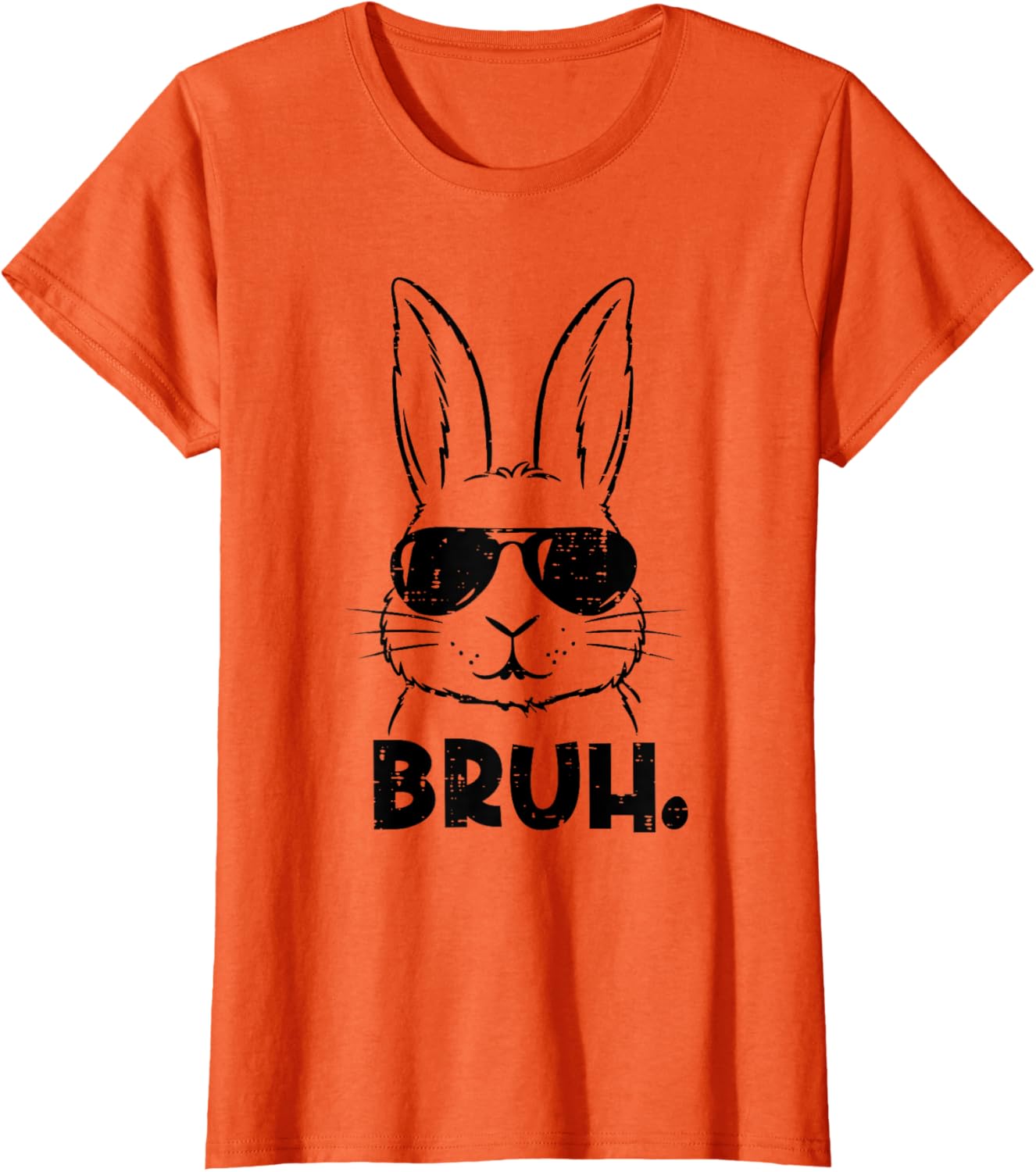 Happy Easter Bruh Meme Bunny Face Sunglasses Men Boy Kids T-Shirt