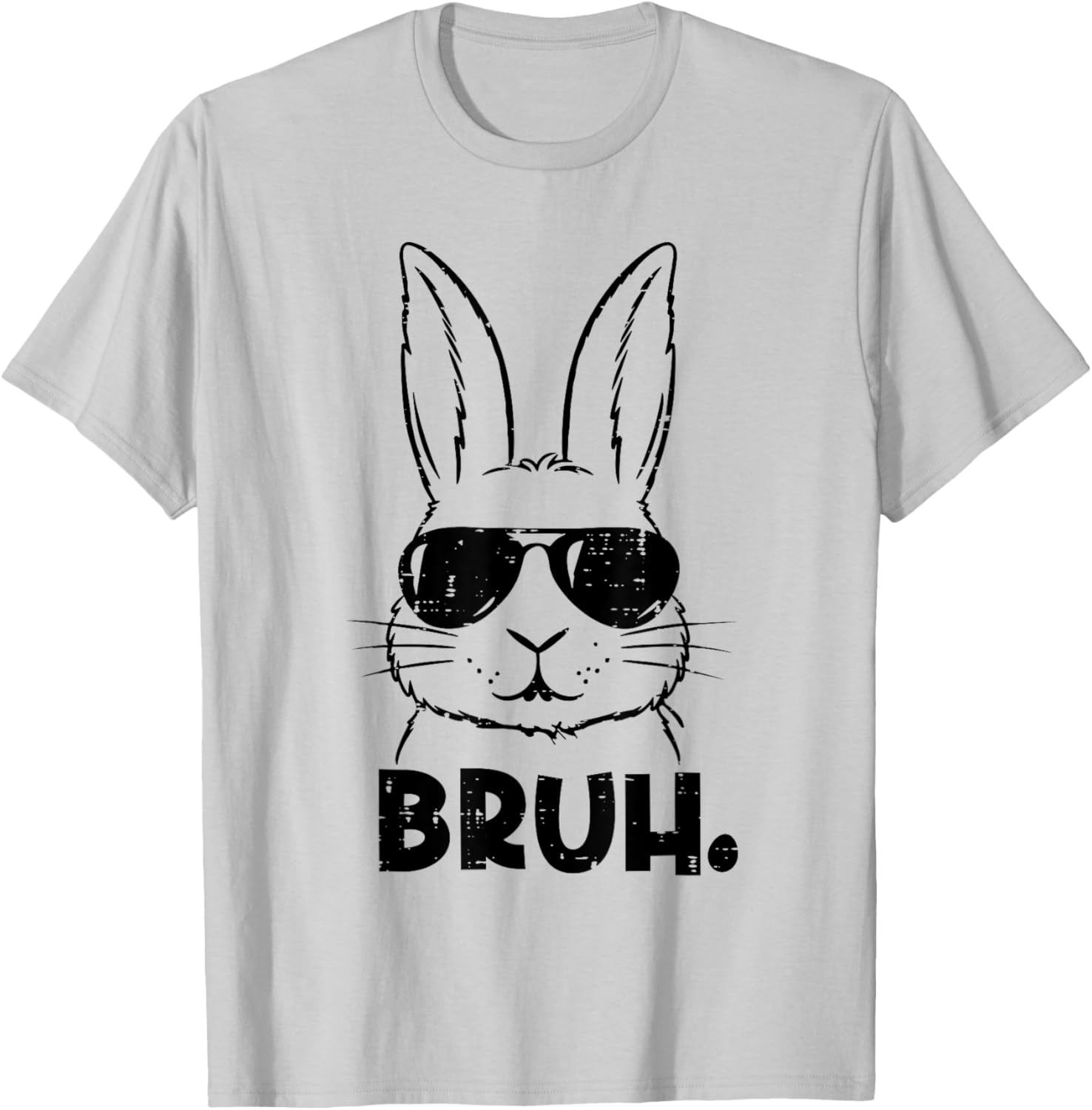 Happy Easter Bruh Meme Bunny Face Sunglasses Men Boy Kids T-Shirt