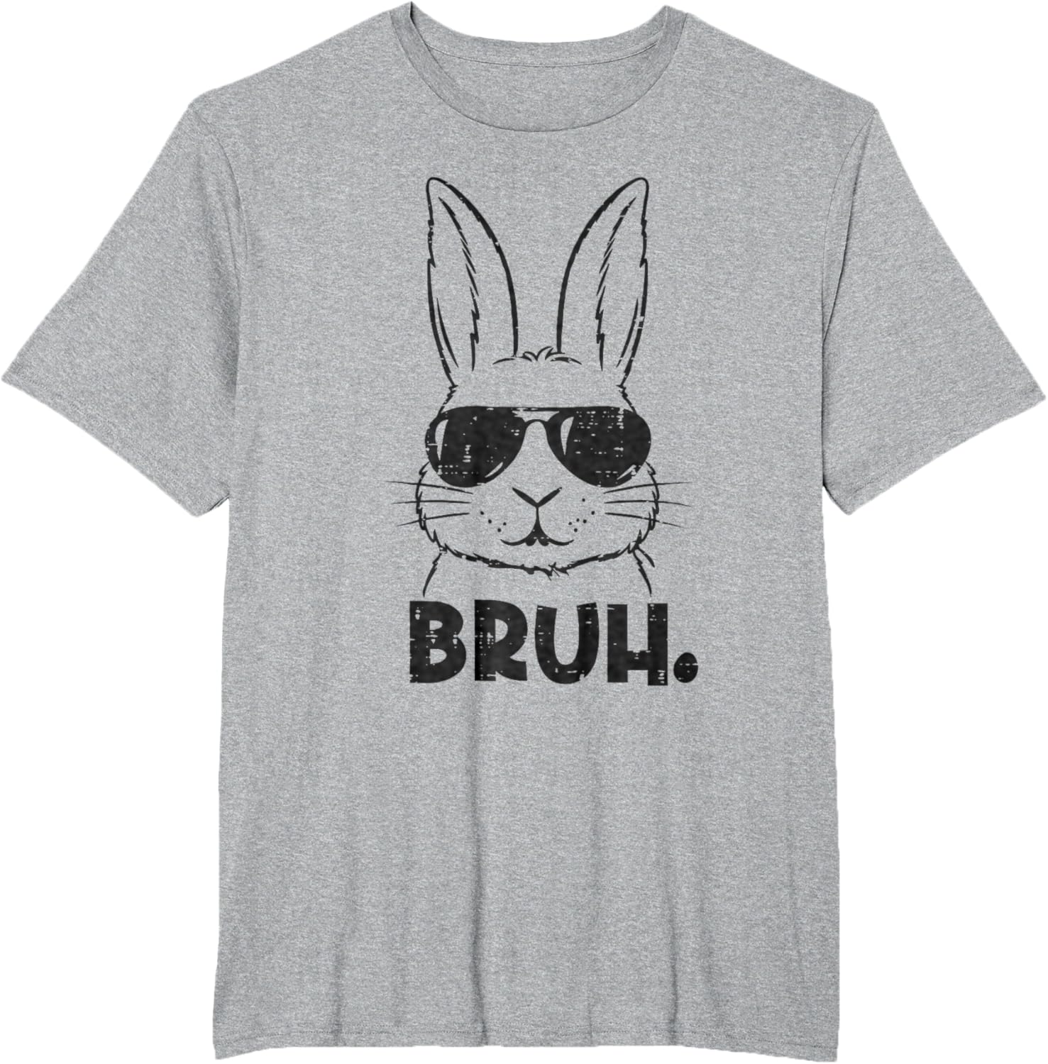 Happy Easter Bruh Meme Bunny Face Sunglasses Men Boy Kids T-Shirt