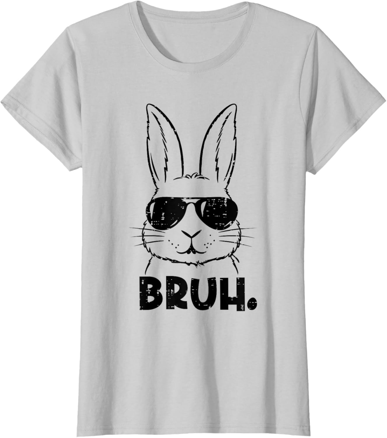 Happy Easter Bruh Meme Bunny Face Sunglasses Men Boy Kids T-Shirt