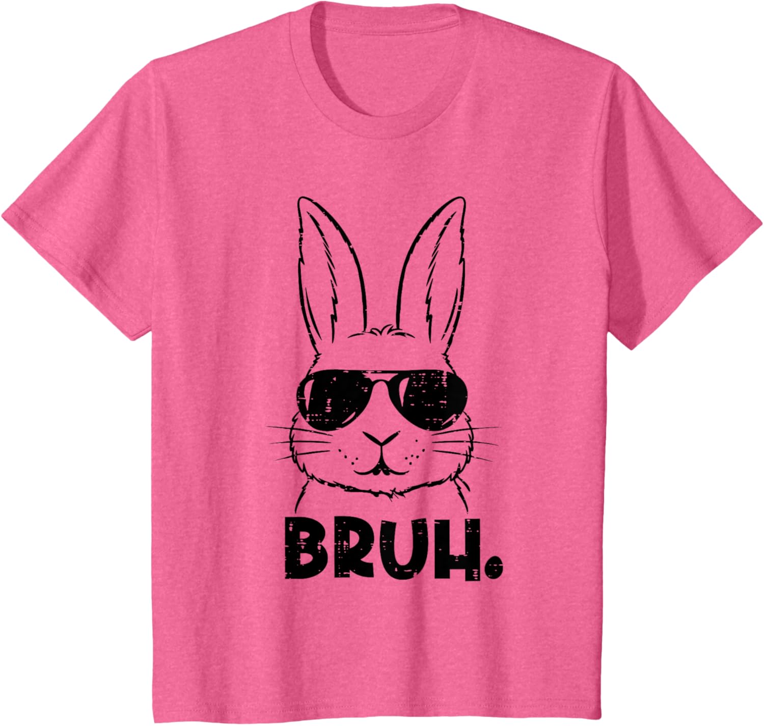 Happy Easter Bruh Meme Bunny Face Sunglasses Men Boy Kids T-Shirt