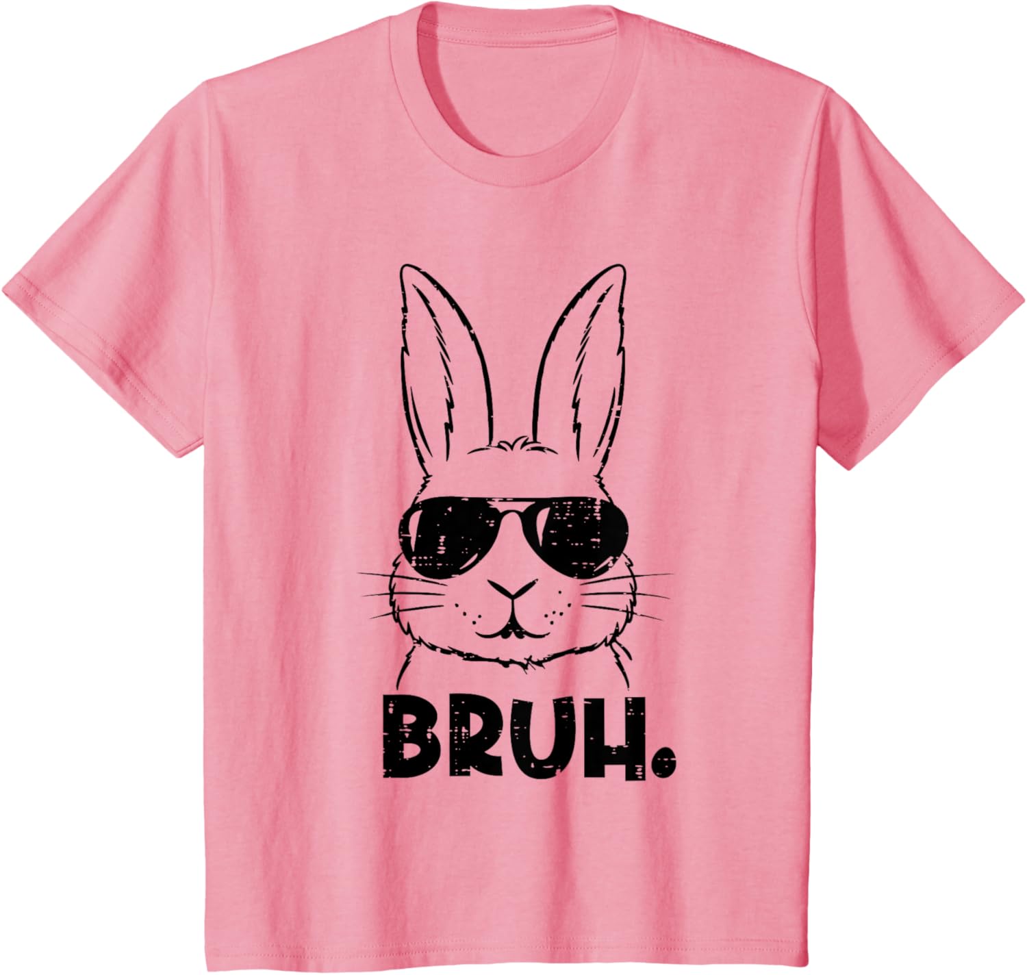 Happy Easter Bruh Meme Bunny Face Sunglasses Men Boy Kids T-Shirt