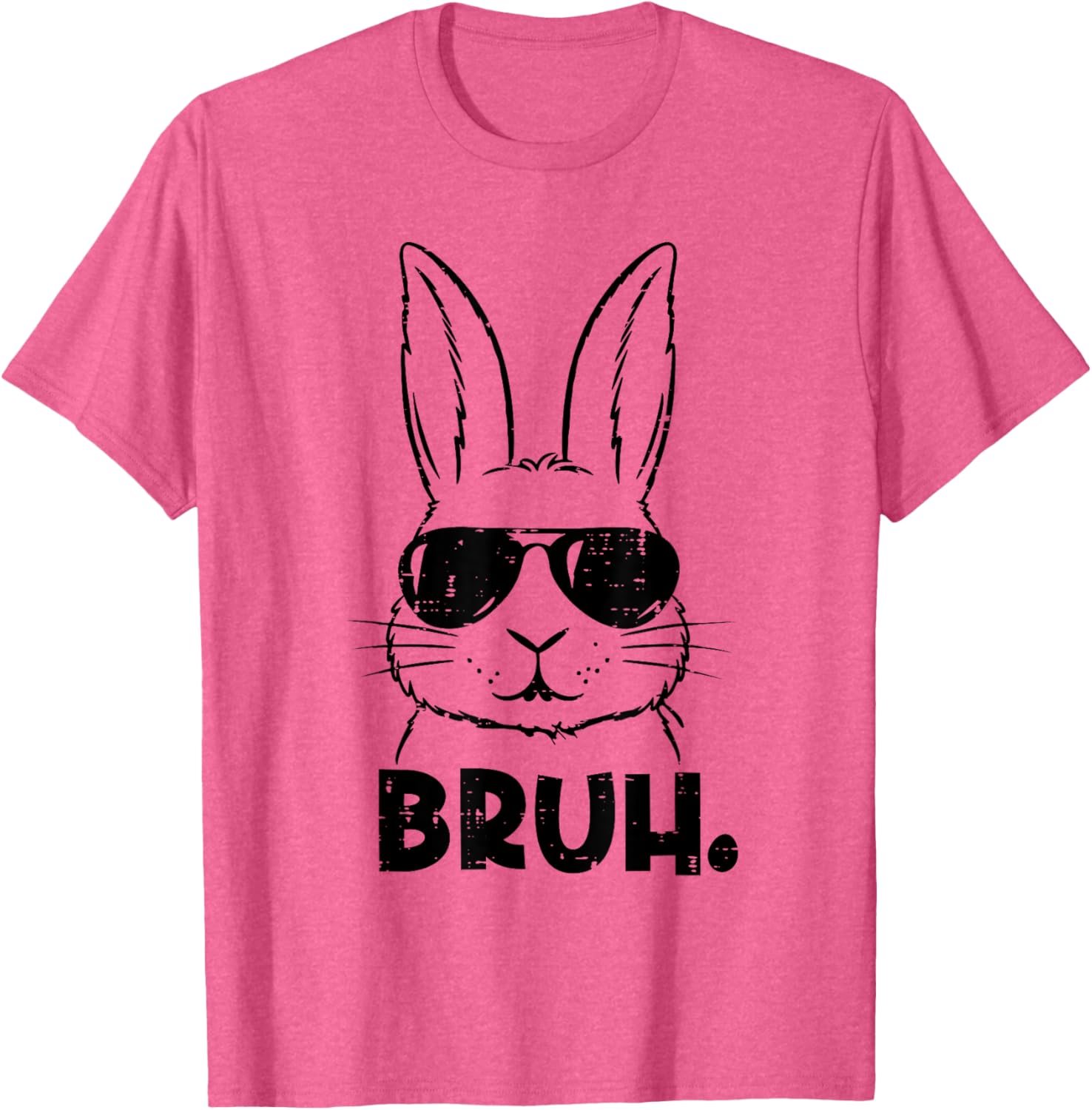 Happy Easter Bruh Meme Bunny Face Sunglasses Men Boy Kids T-Shirt