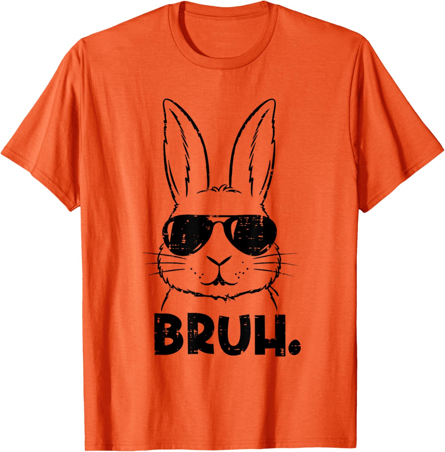 Happy Easter Bruh Meme Bunny Face Sunglasses Men Boy Kids T-Shirt