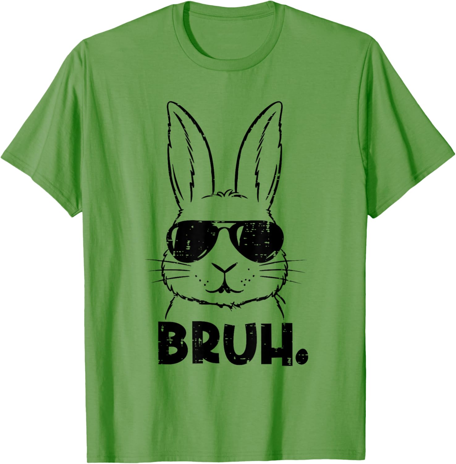 Happy Easter Bruh Meme Bunny Face Sunglasses Men Boy Kids T-Shirt