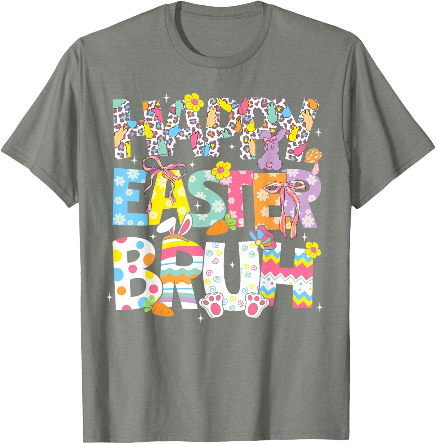 Happy Easter Bruh Meme Funny Saying Bro Kids Men Women T-Shirt