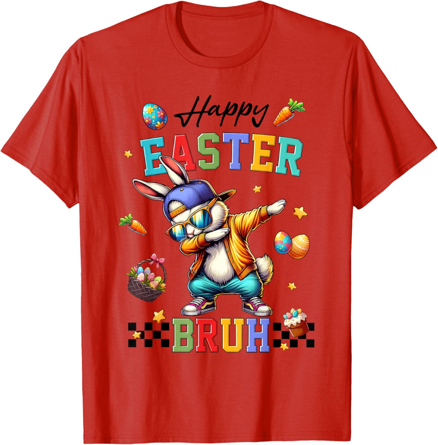 Happy Easter Bruh Shirt Bruh Meme Funny Saying Bro Kids Men T-Shirt