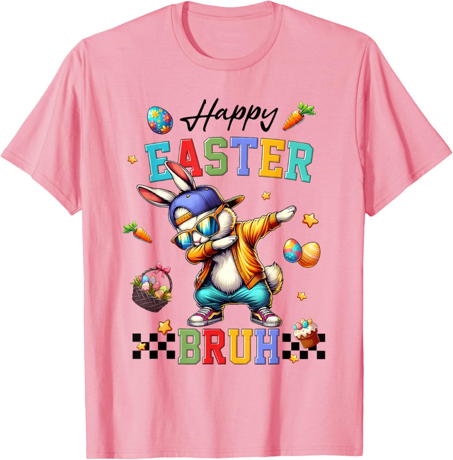 Happy Easter Bruh Shirt Bruh Meme Funny Saying Bro Kids Men T-Shirt