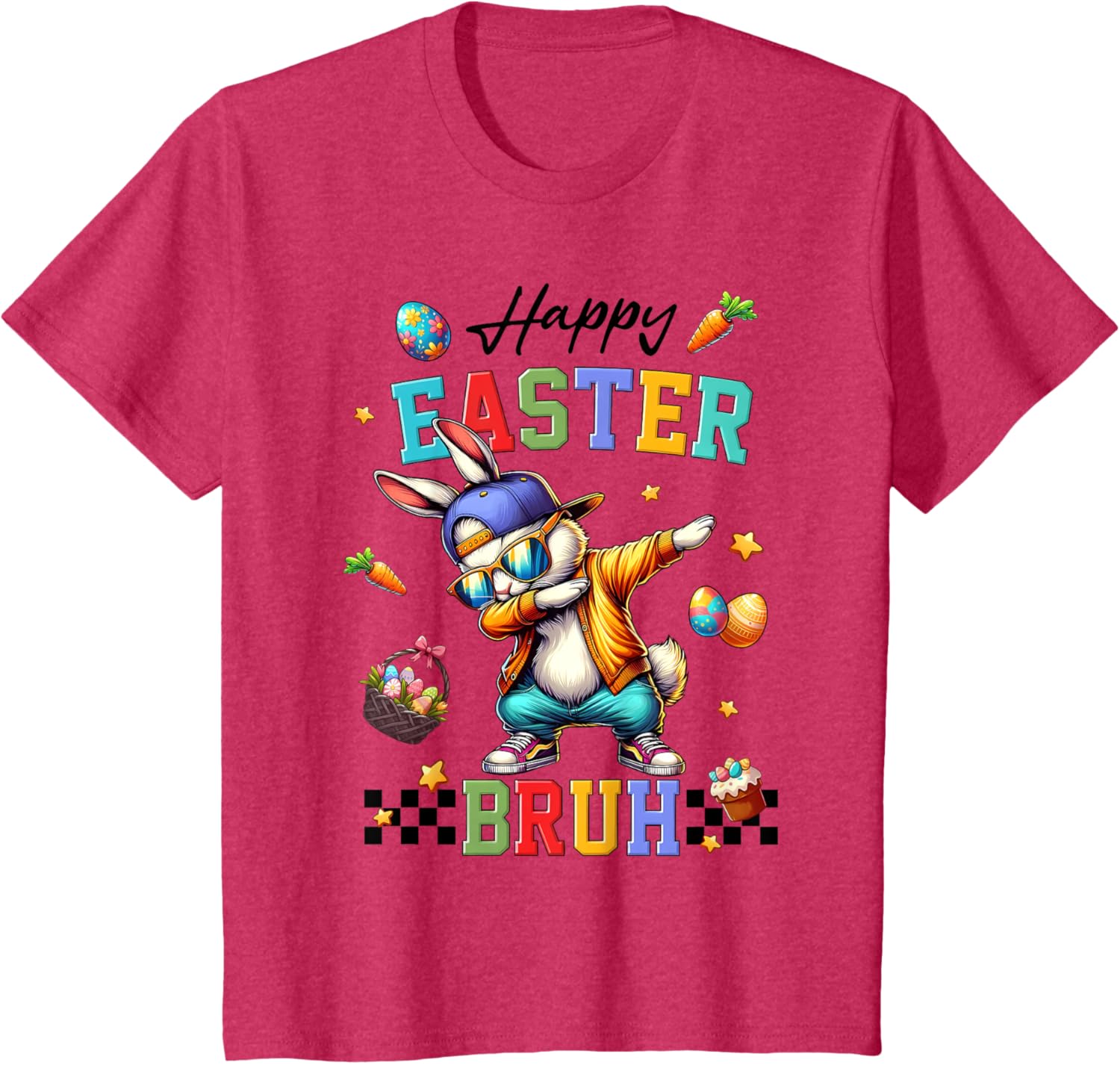 Happy Easter Bruh Shirt Bruh Meme Funny Saying Bro Kids Men T-Shirt