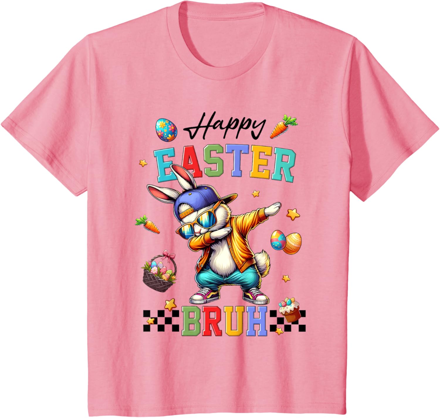 Happy Easter Bruh Shirt Bruh Meme Funny Saying Bro Kids Men T-Shirt