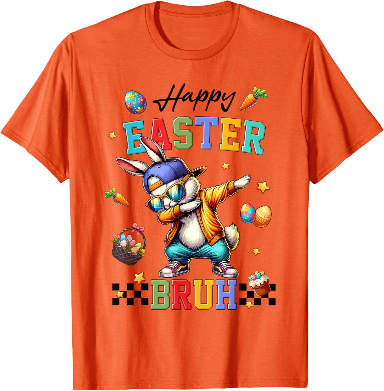 Happy Easter Bruh Shirt Bruh Meme Funny Saying Bro Kids Men T-Shirt