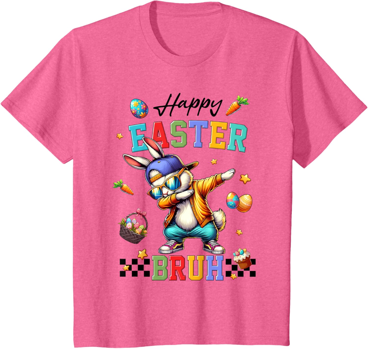 Happy Easter Bruh Shirt Bruh Meme Funny Saying Bro Kids Men T-Shirt