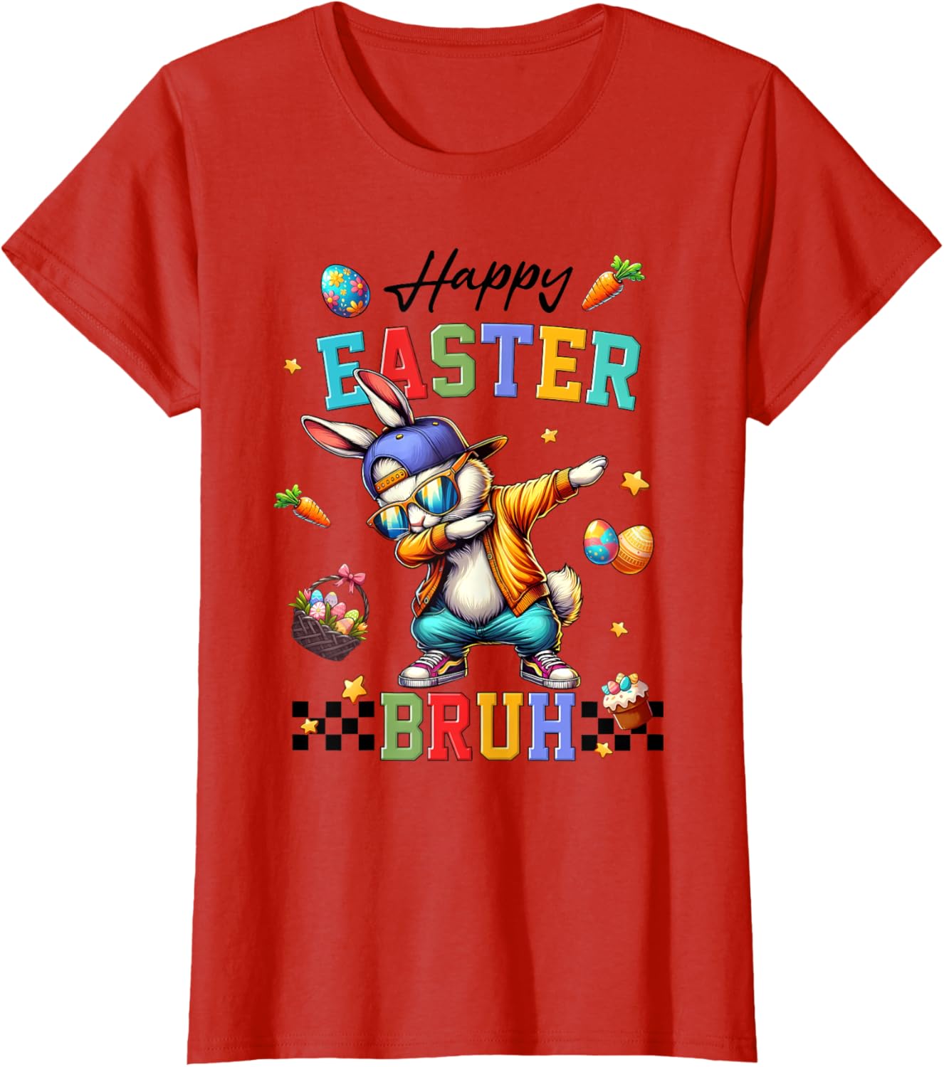 Happy Easter Bruh Shirt Bruh Meme Funny Saying Bro Kids Men T-Shirt