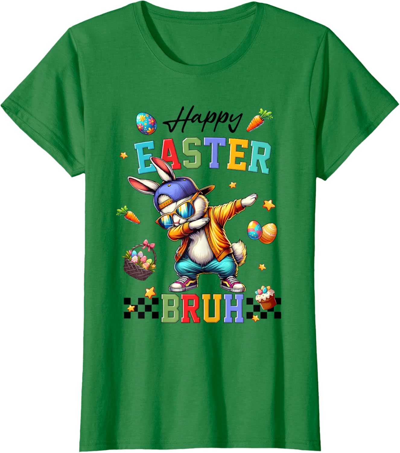 Happy Easter Bruh Shirt Bruh Meme Funny Saying Bro Kids Men T-Shirt