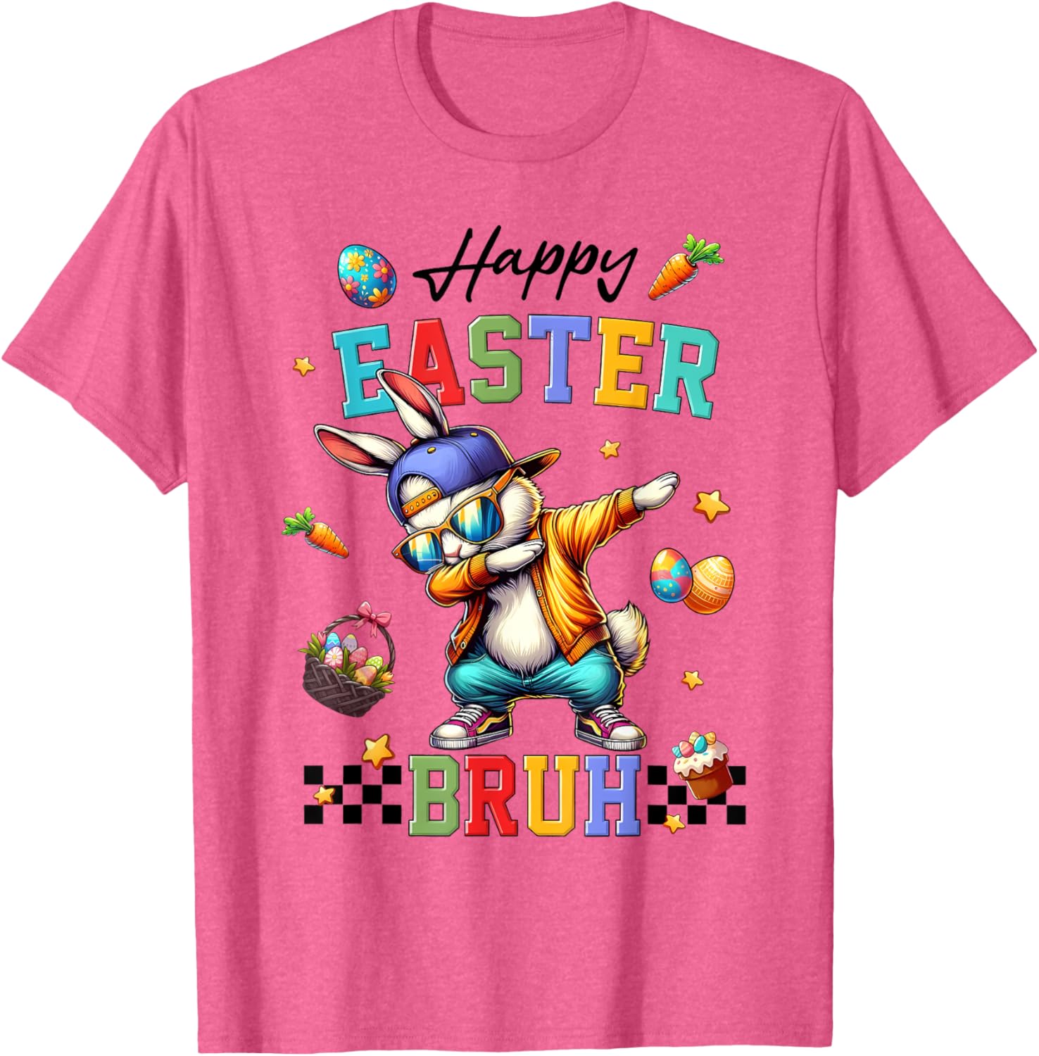 Happy Easter Bruh Shirt Bruh Meme Funny Saying Bro Kids Men T-Shirt