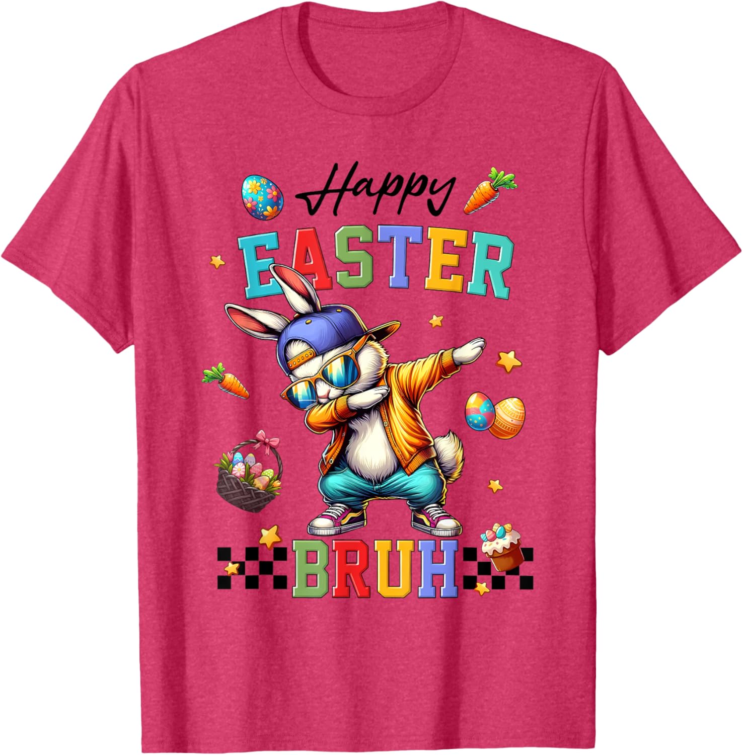 Happy Easter Bruh Shirt Bruh Meme Funny Saying Bro Kids Men T-Shirt