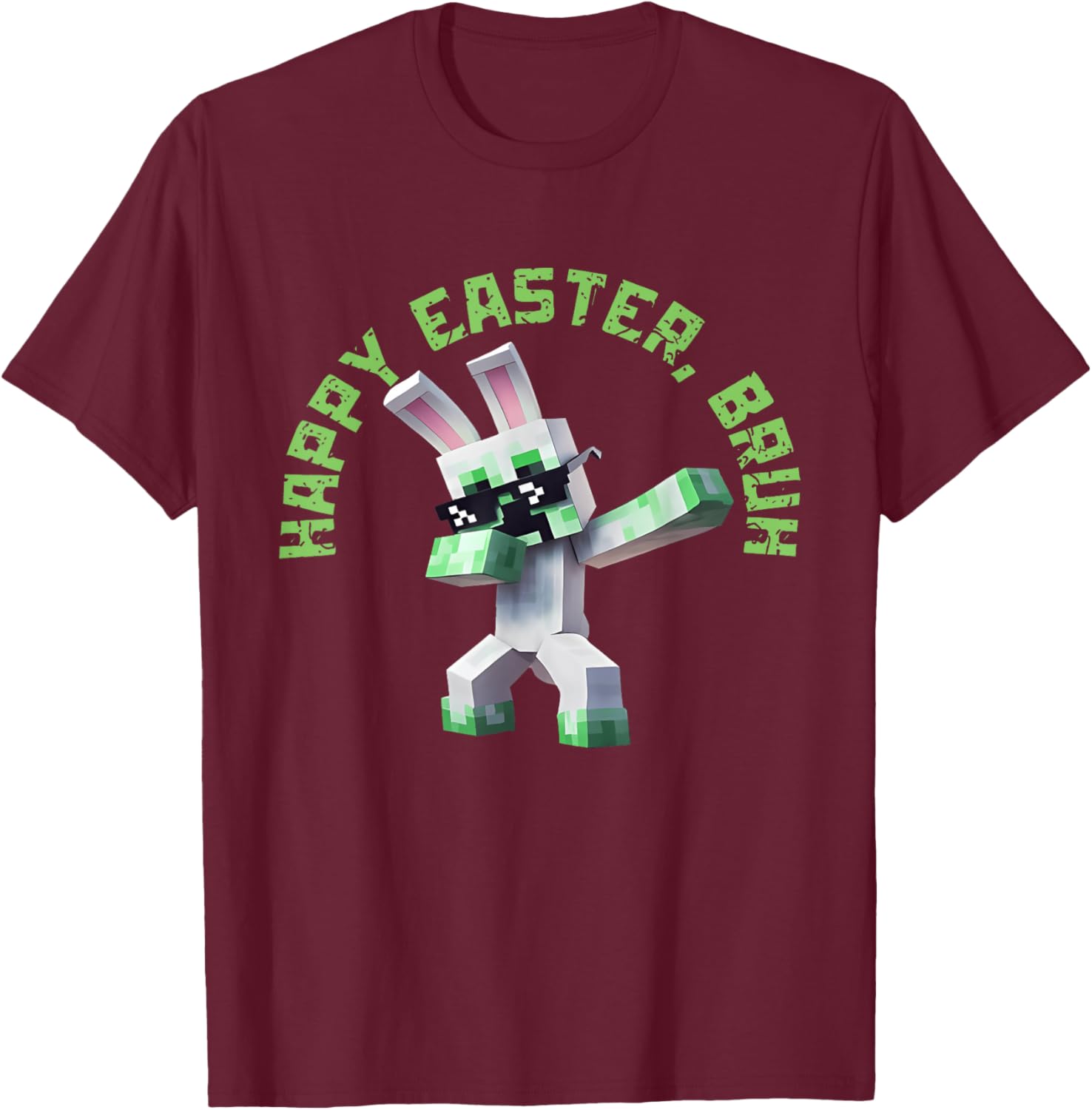 Happy Easter Bruh Shirt Easter Day Video Game Pixel T-Shirt