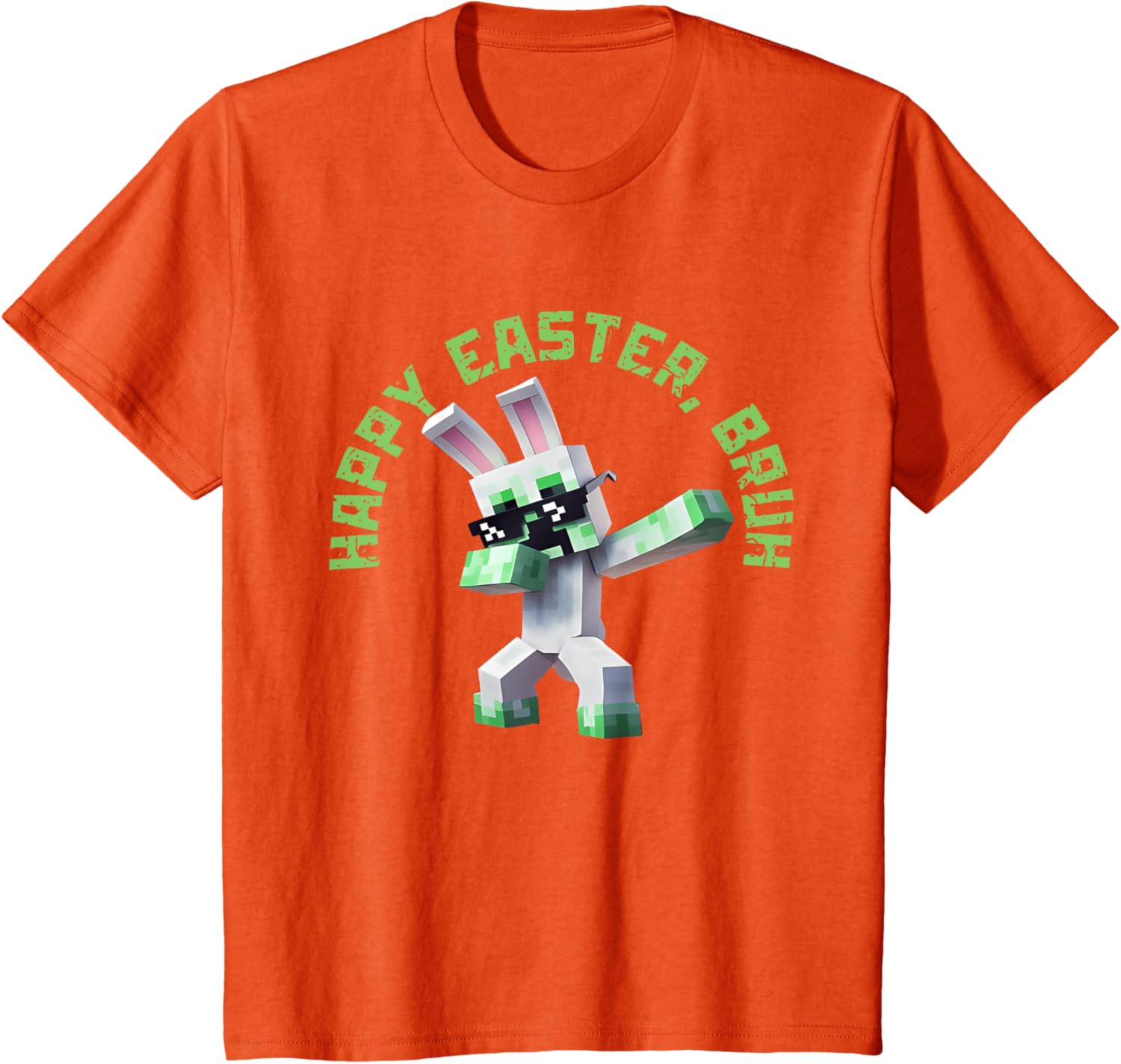 Happy Easter Bruh Shirt Easter Day Video Game Pixel T-Shirt