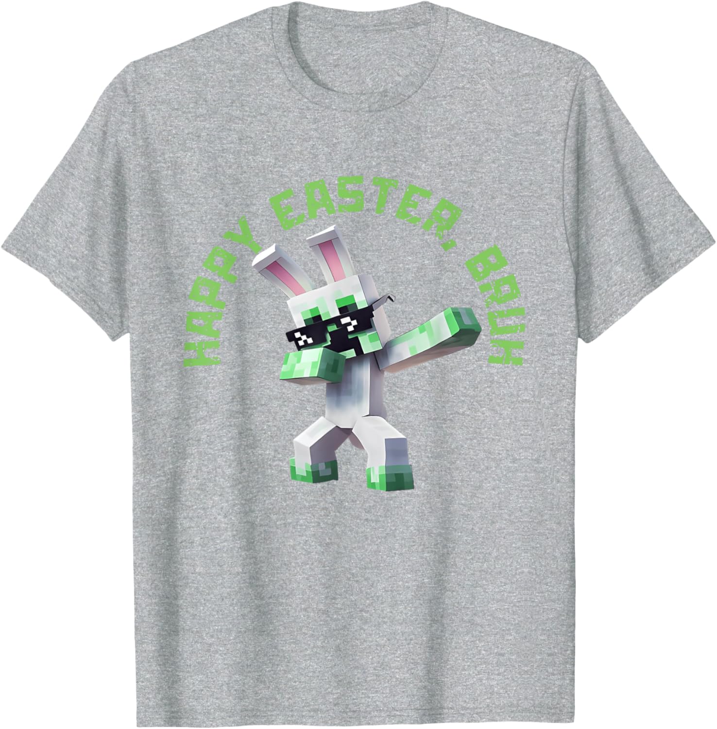 Happy Easter Bruh Shirt Easter Day Video Game Pixel T-Shirt