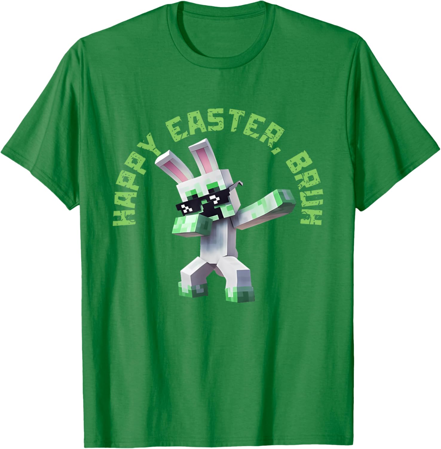 Happy Easter Bruh Shirt Easter Day Video Game Pixel T-Shirt