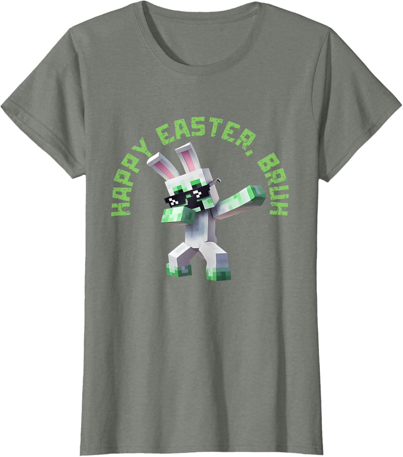 Happy Easter Bruh Shirt Easter Day Video Game Pixel T-Shirt