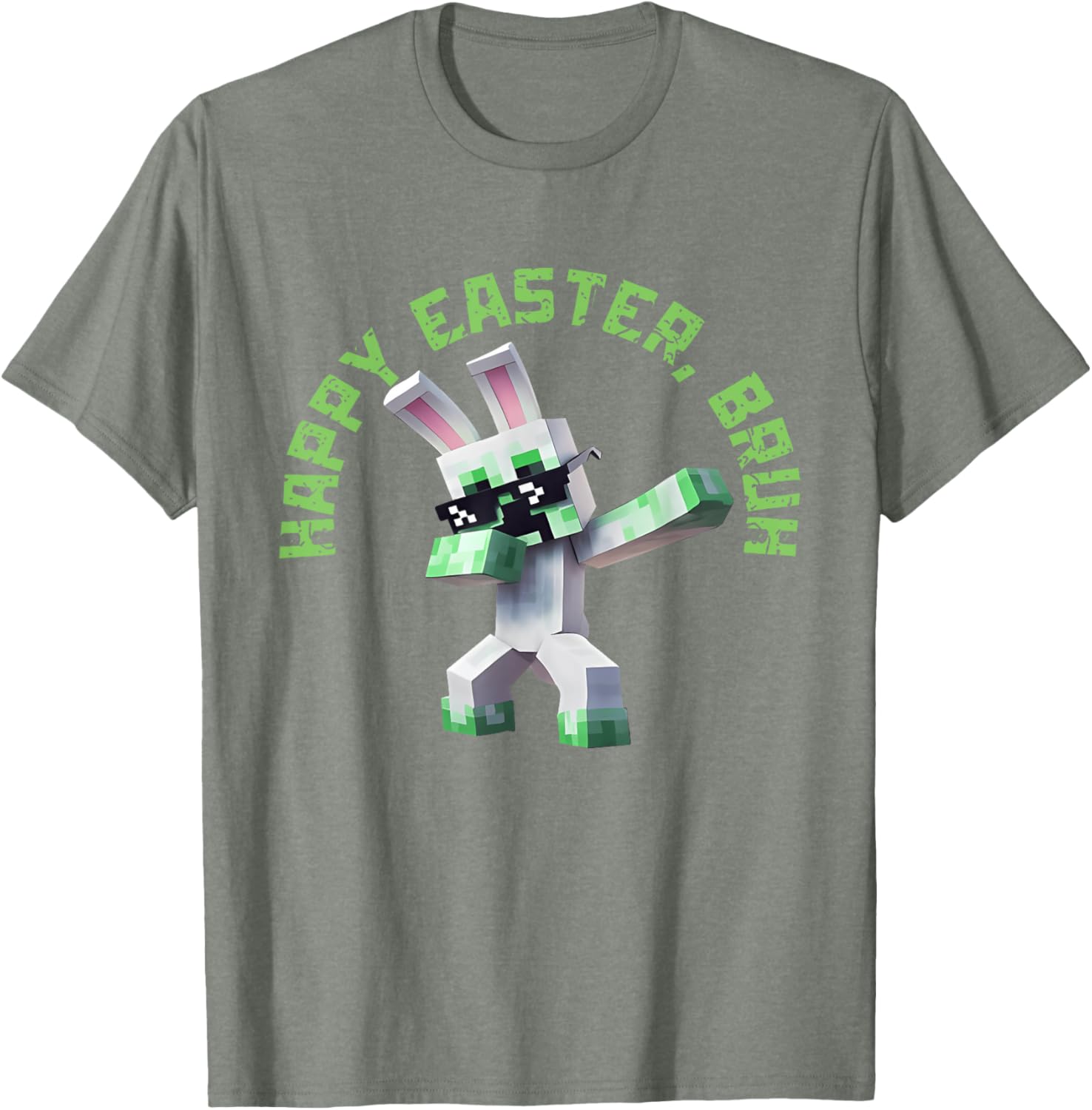 Happy Easter Bruh Shirt Easter Day Video Game Pixel T-Shirt