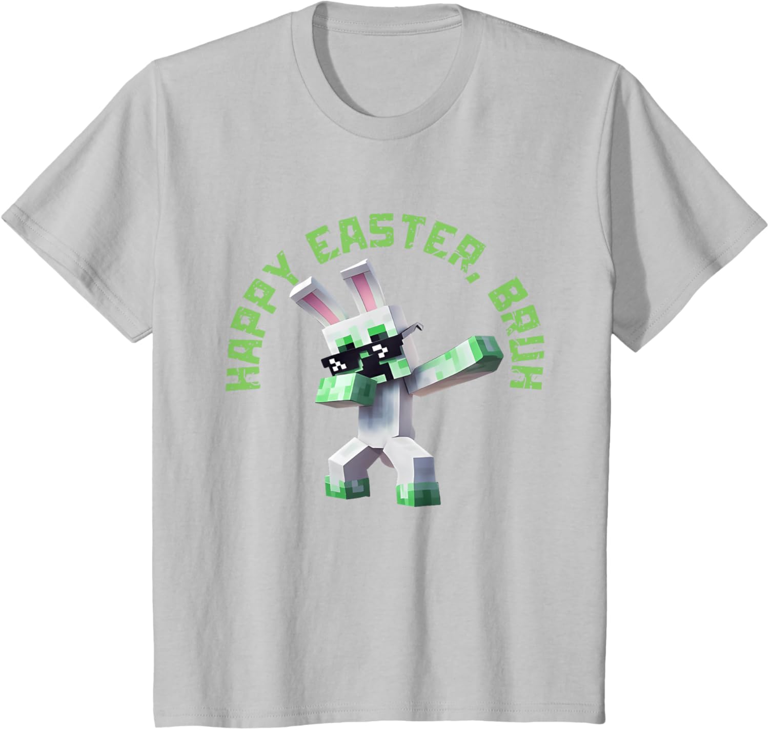 Happy Easter Bruh Shirt Easter Day Video Game Pixel T-Shirt