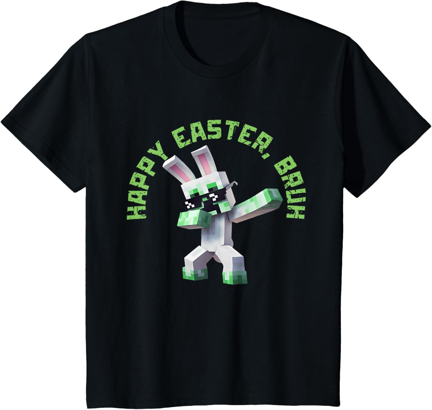 Happy Easter Bruh Shirt Easter Day Video Game Pixel T-Shirt