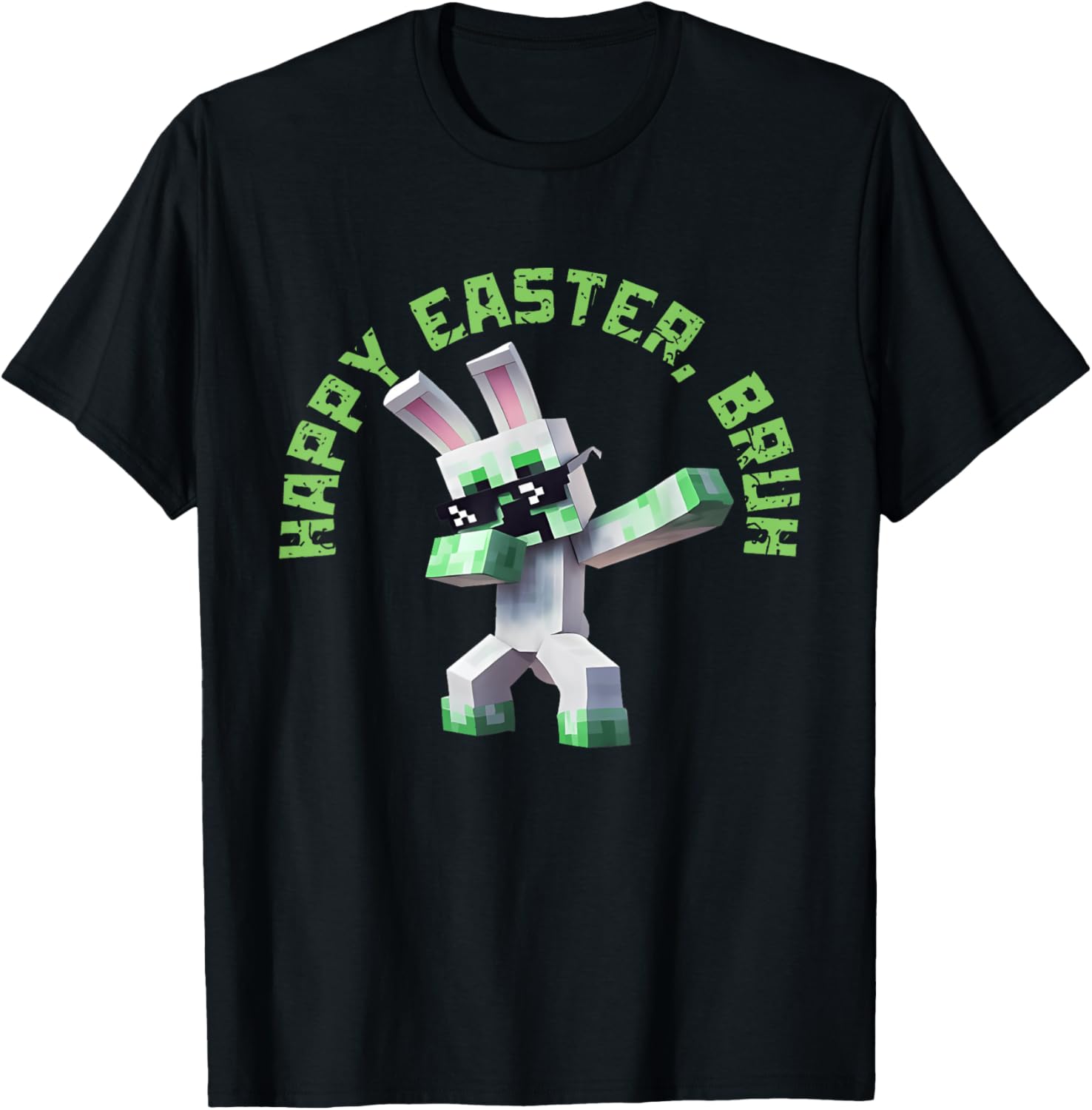 Happy Easter Bruh Shirt Easter Day Video Game Pixel T-Shirt